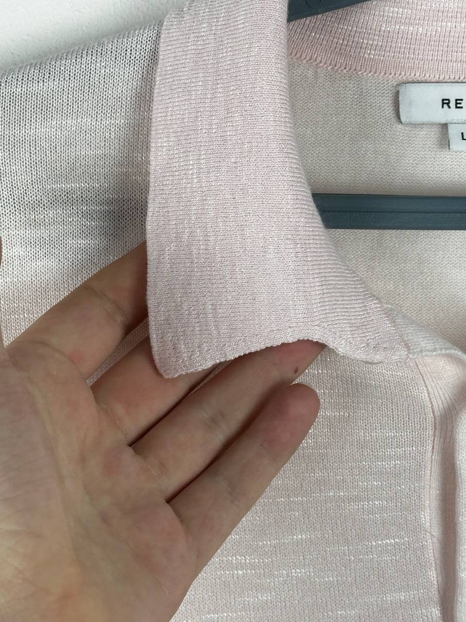 Reiss Reiss Arbor Casual Knitted Pink Summer Polo Size US L / EU 52-54 / 3 - 8 Thumbnail