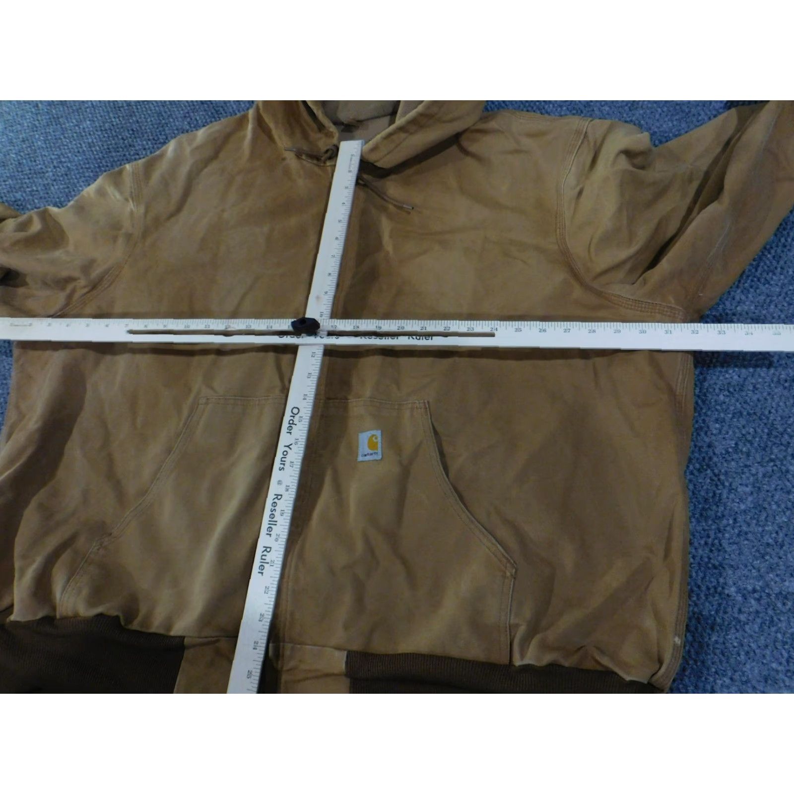 Carhartt VINTAGE Carhartt Jacket Mens 3XL Brown Hooded Full Zip Workwear Heavyweight USA Size US XXL / EU 58 / 5 - 6 Thumbnail