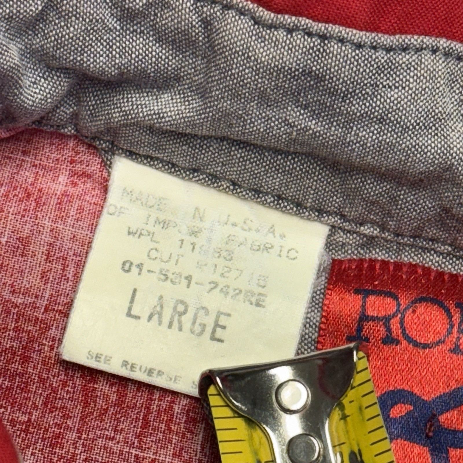 Roper × Vintage Vintage Roper Western Shirt Mens Large Red Long Sleeve Aztec Size US L / EU 52-54 / 3 - 9 Thumbnail
