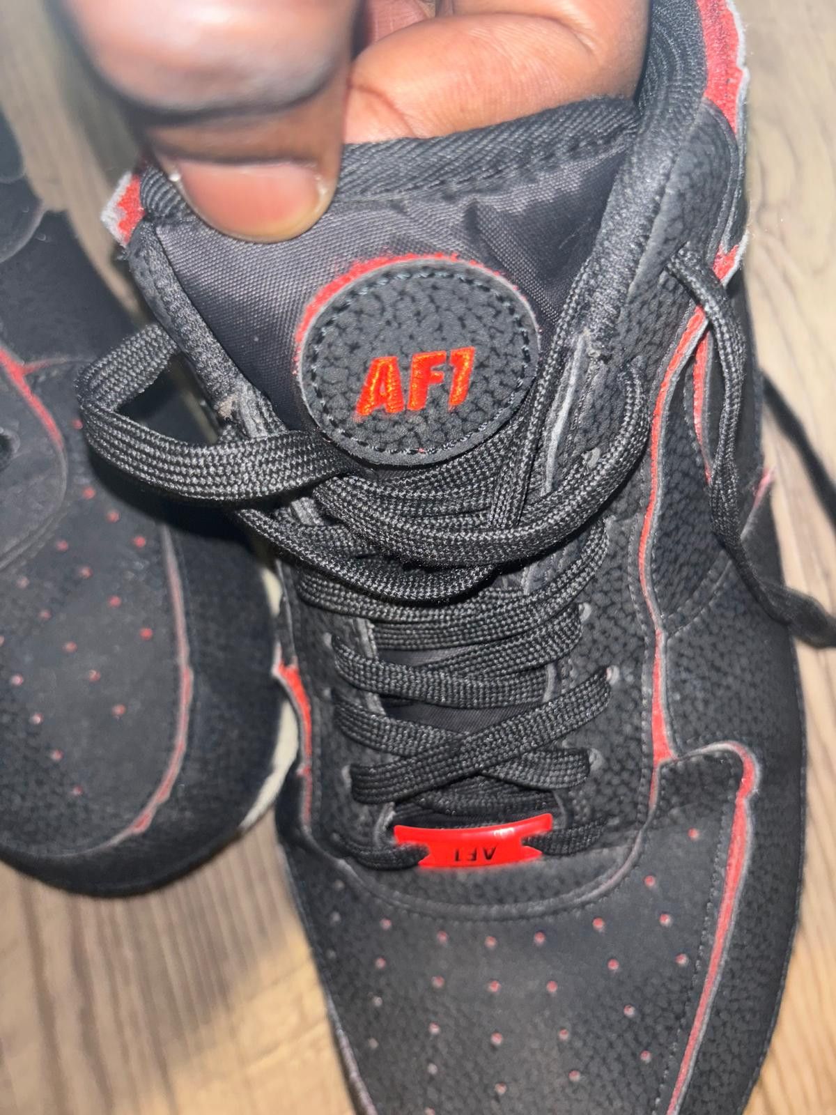 Nike Nike Air Force 1 Low 1/1 - Black Chile Red Size US 13 / EU 46 - 4 Thumbnail