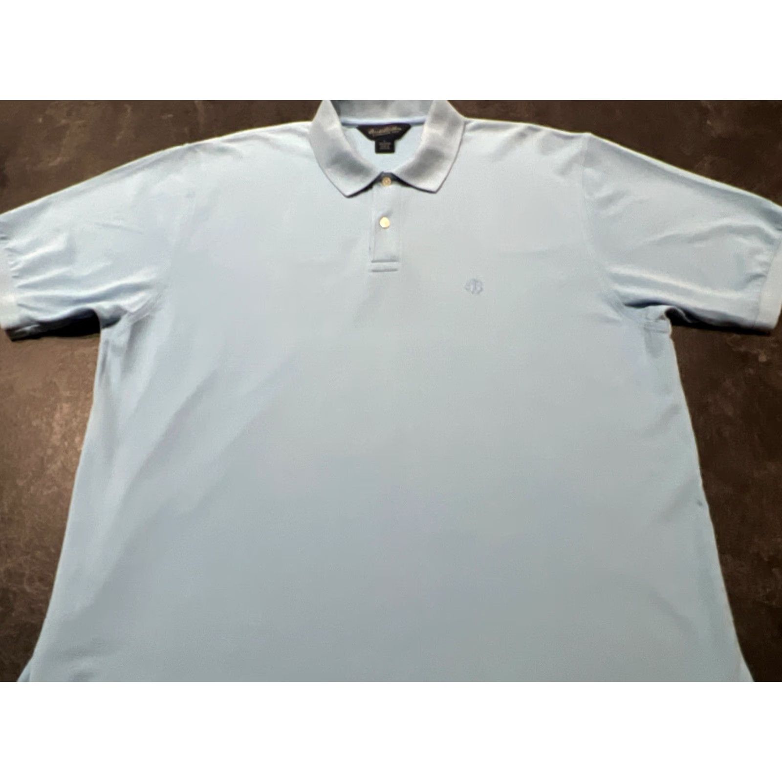 Brooks Brothers BROOKS BROTHERS 1818 POLO Shirt S/S Light Blue Large Striped Men Original Fit 1818 Blue Polo Mens Size US L / EU 52-54 / 3 - 4 Thumbnail