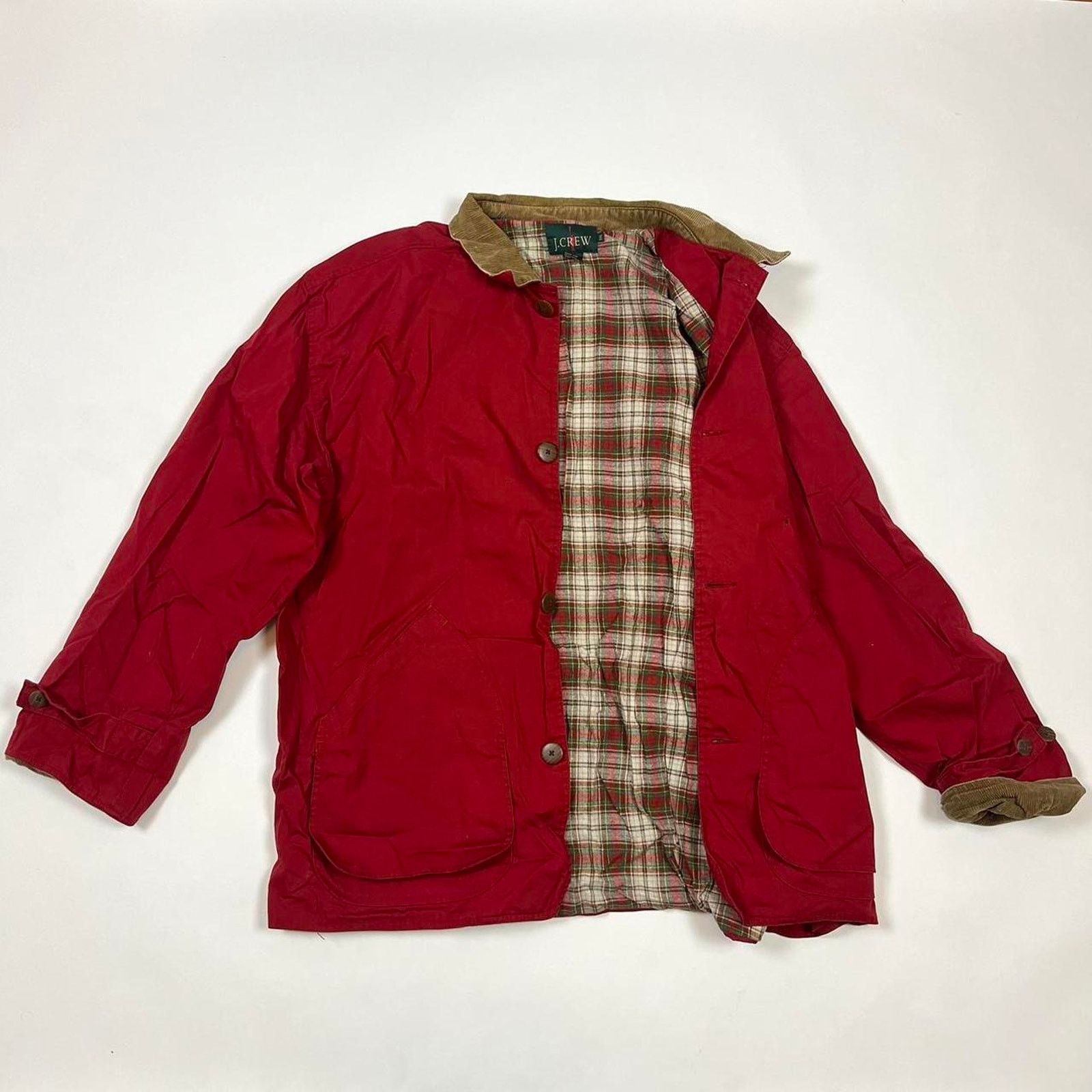 J.Crew Vintage J Crew Red Chore Jacket Size US XXL / EU 58 / 5 - 1 Thumbnail