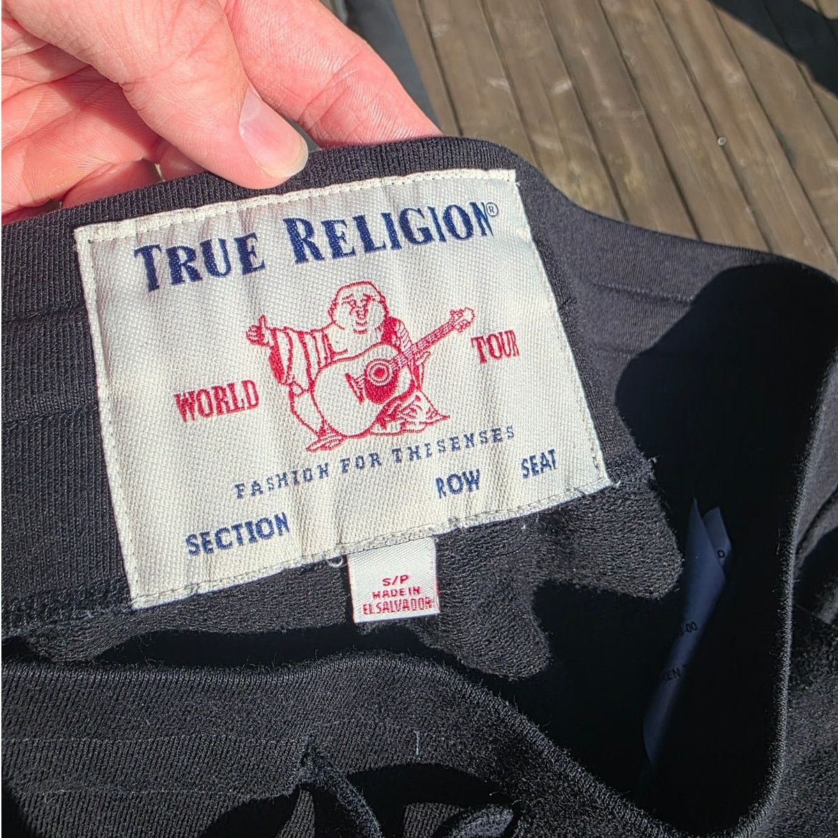 True Religion True Religion Broken Graphic Jogger Black Sweatpants Size US 32 / EU 48 - 3 Thumbnail