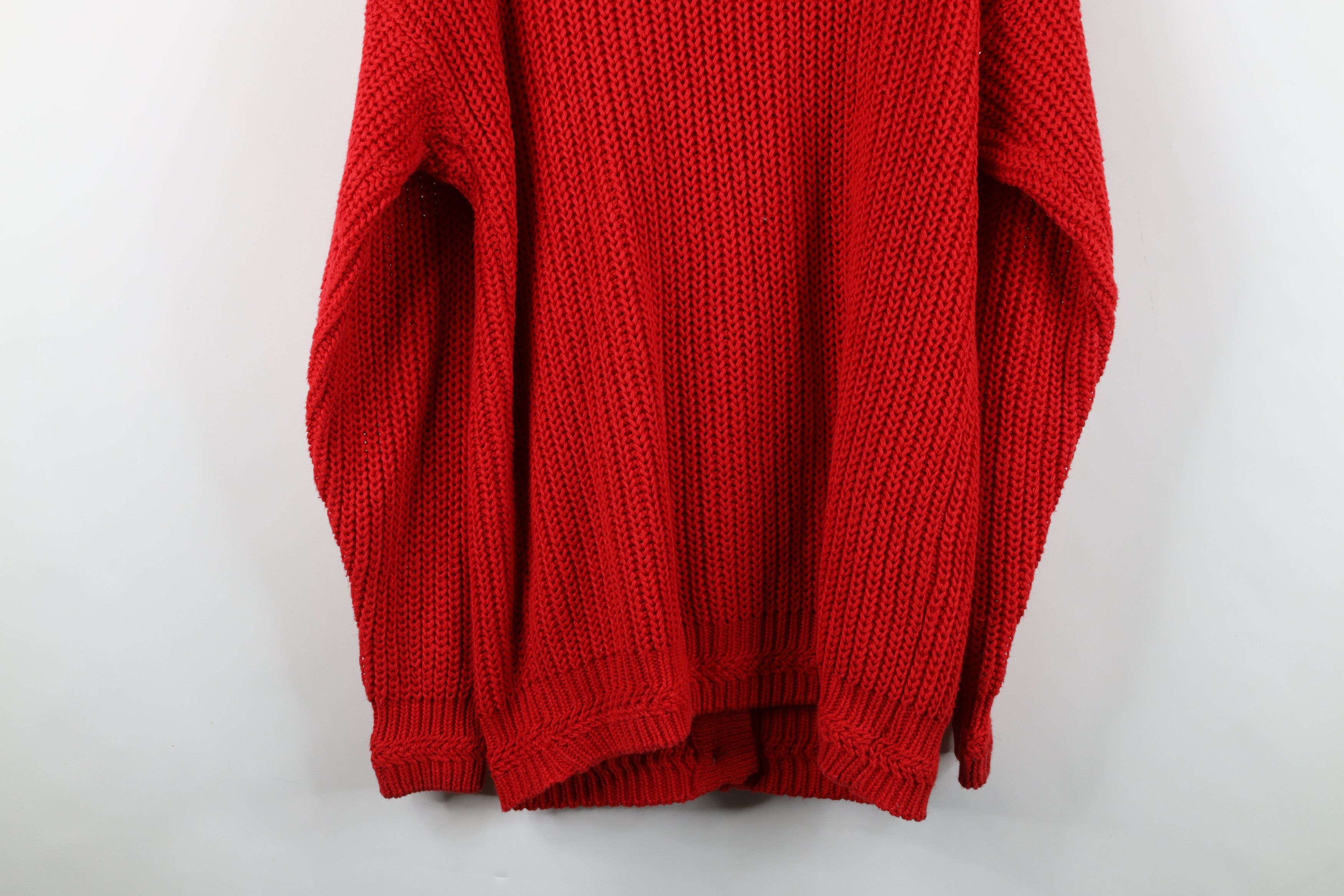 Vintage Vintage 90s Streetwear Ribbed Knit Baggy Cardigan Sweater Size M / US 6-8 / IT 42-44 - 9 Thumbnail