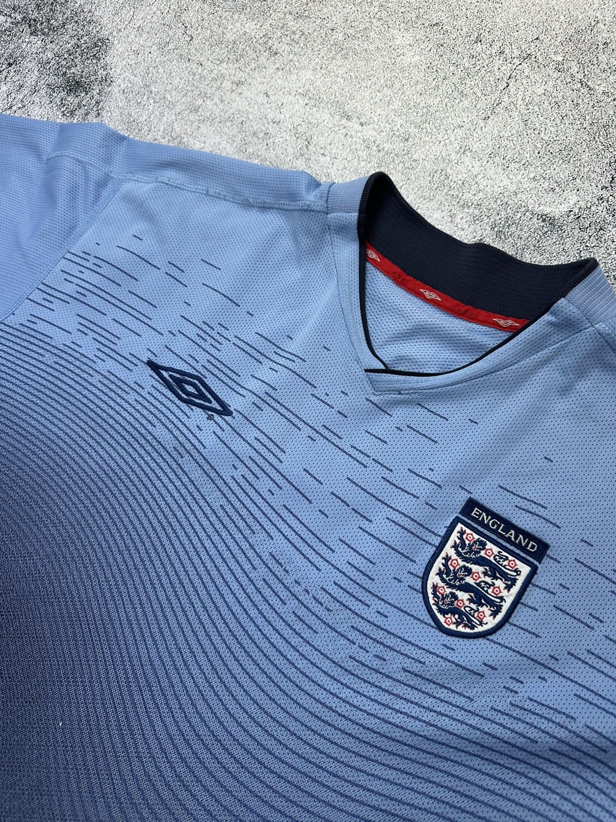 Umbro Vintage Umbro England Jersey 90s Washed Print Size US XL / EU 56 / 4 - 9 Thumbnail