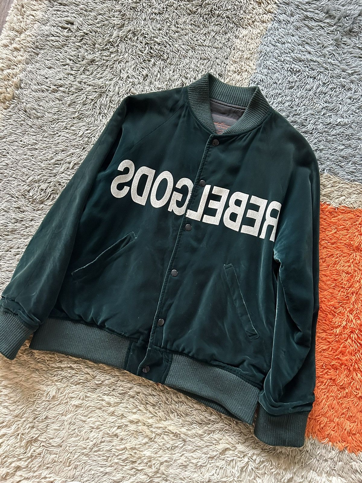 Undercover Rebelgods Green Velour Jacket Size US M / EU 48-50 / 2 - 2 Thumbnail