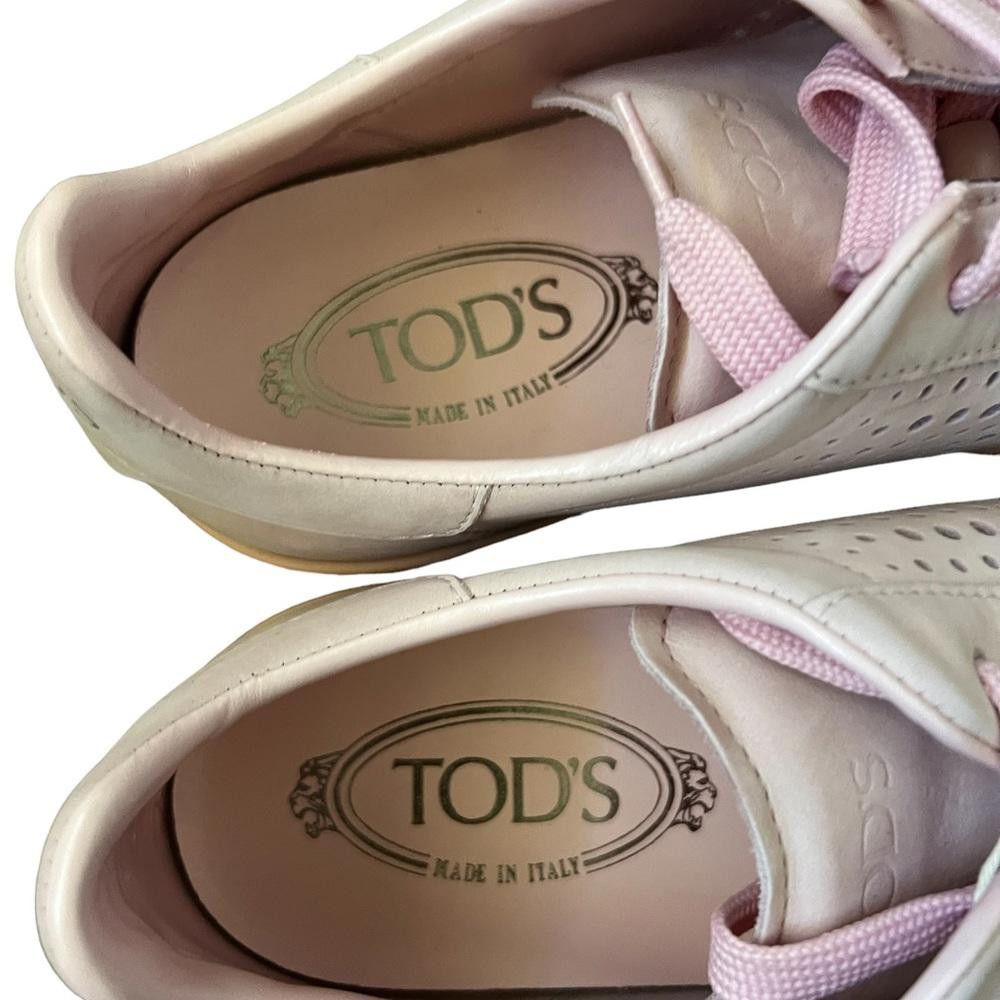 Tod's Tod's Leather Pink Sneaker NWT Size 10 Size US 10 / IT 40 - 9 Thumbnail
