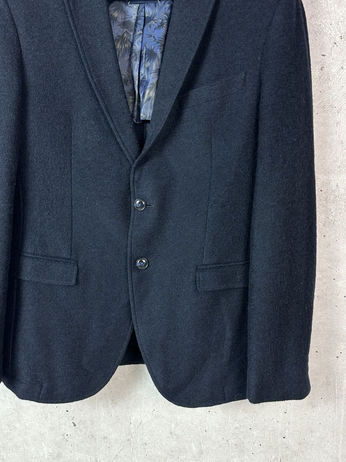 Pierre Cardin Pierre Cardin Wool Navy Blue Two-Button Long Sleeve Jacket Size US M / EU 48-50 / 2 - 4 Thumbnail
