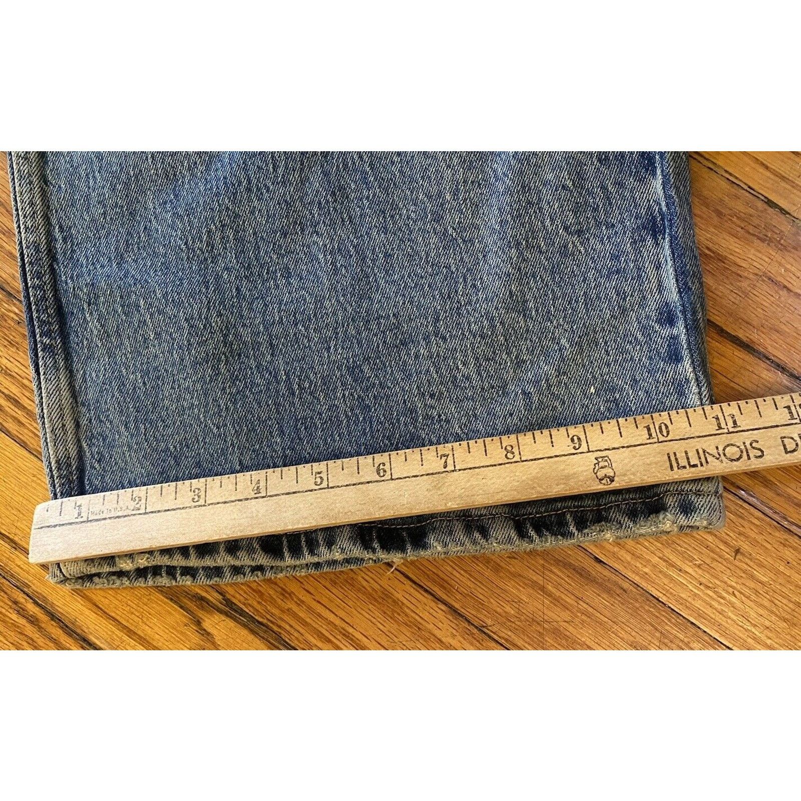 Wrangler NWT Wrangler Mid Jean Mens Loose Straight Inspection Sticker Size US 34 / EU 50 - 11 Thumbnail
