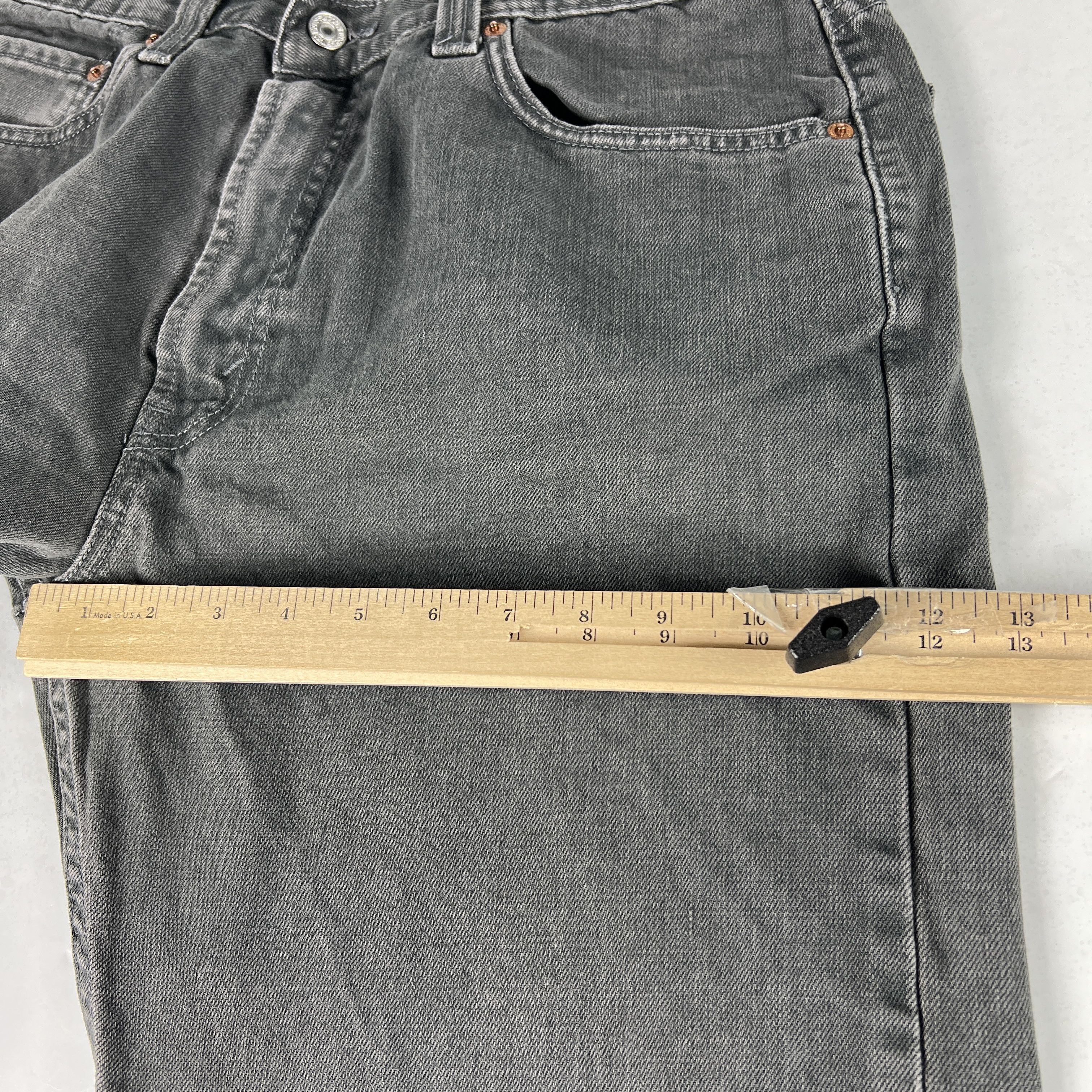 Levi's Levi's Jeans 505 Straight Dark Green Faded Cotton Denim Size US 36 / EU 52 - 18 Thumbnail