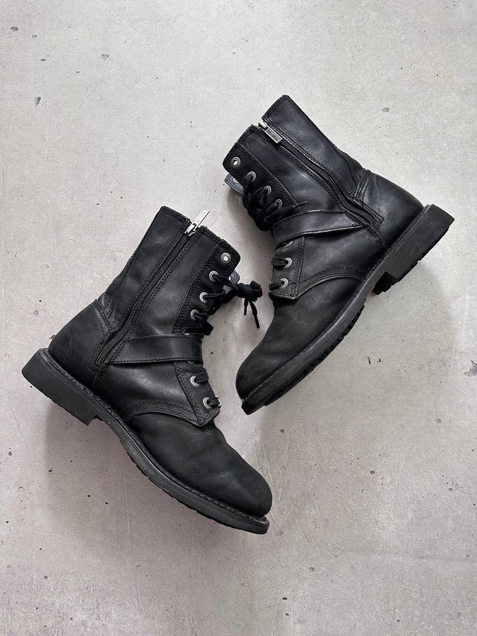 Harley Davidson Harley Davidson Engineer Biker Boots Black Leather Men EU 42 Size US 9 / EU 42 - 2 Thumbnail