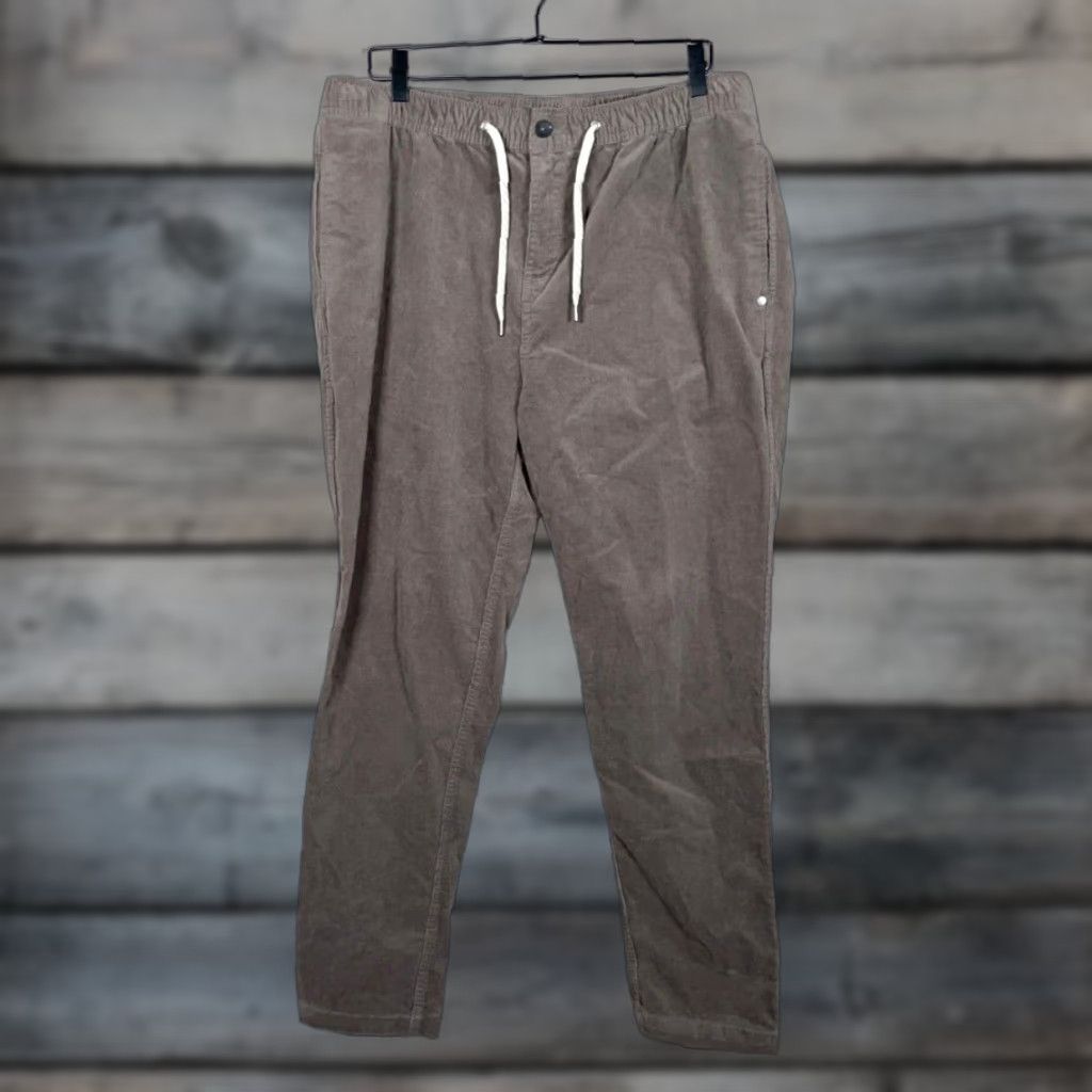 Vuori Vuori Pants Men's 2XL Corduroy Drawstring Zip Fly V440 Cocoa Brown Size US 39 - 1 Thumbnail