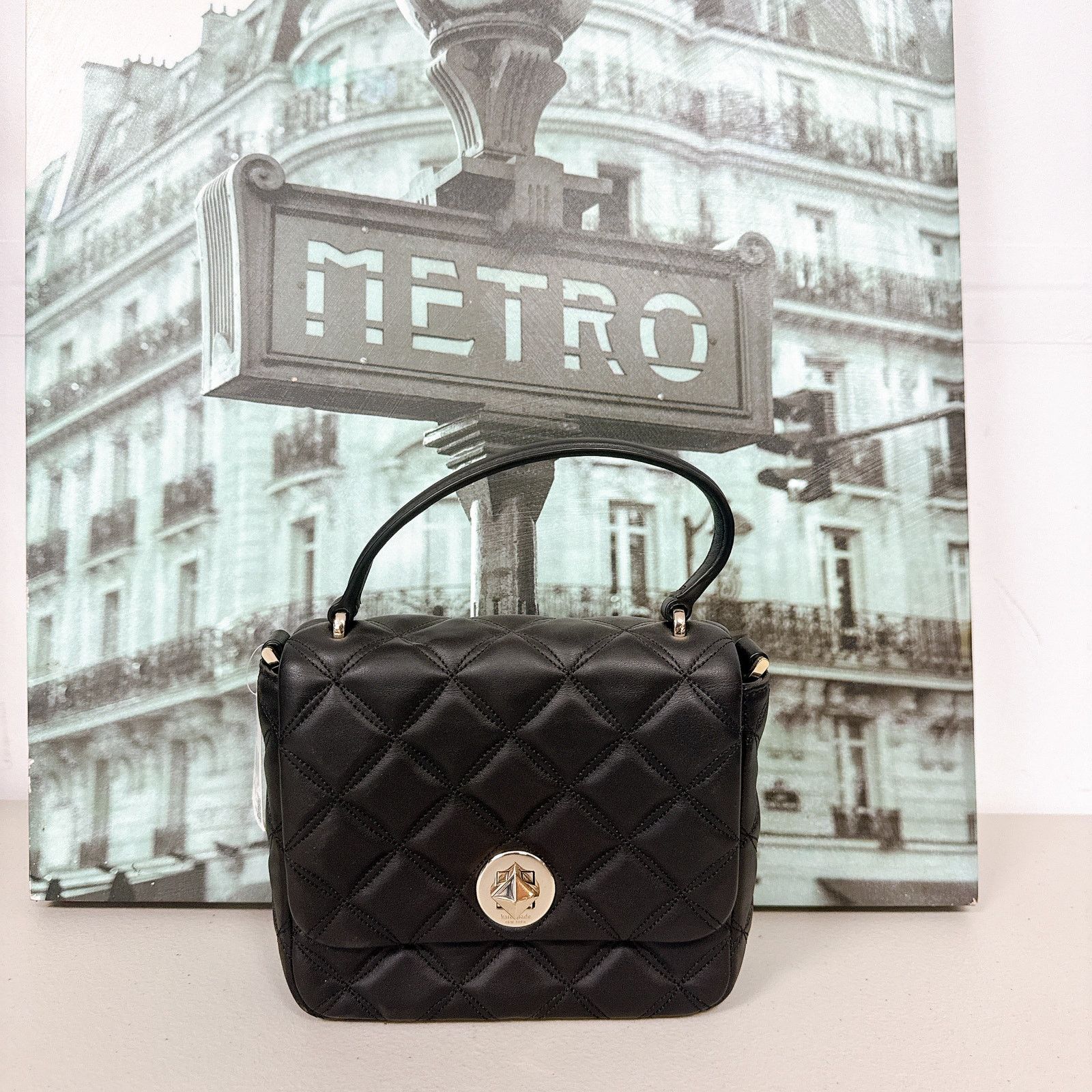 Kate Spade Kate Spade K8162 Natalia Square Crossbody Bag in Black Size ONE SIZE - 1 Thumbnail