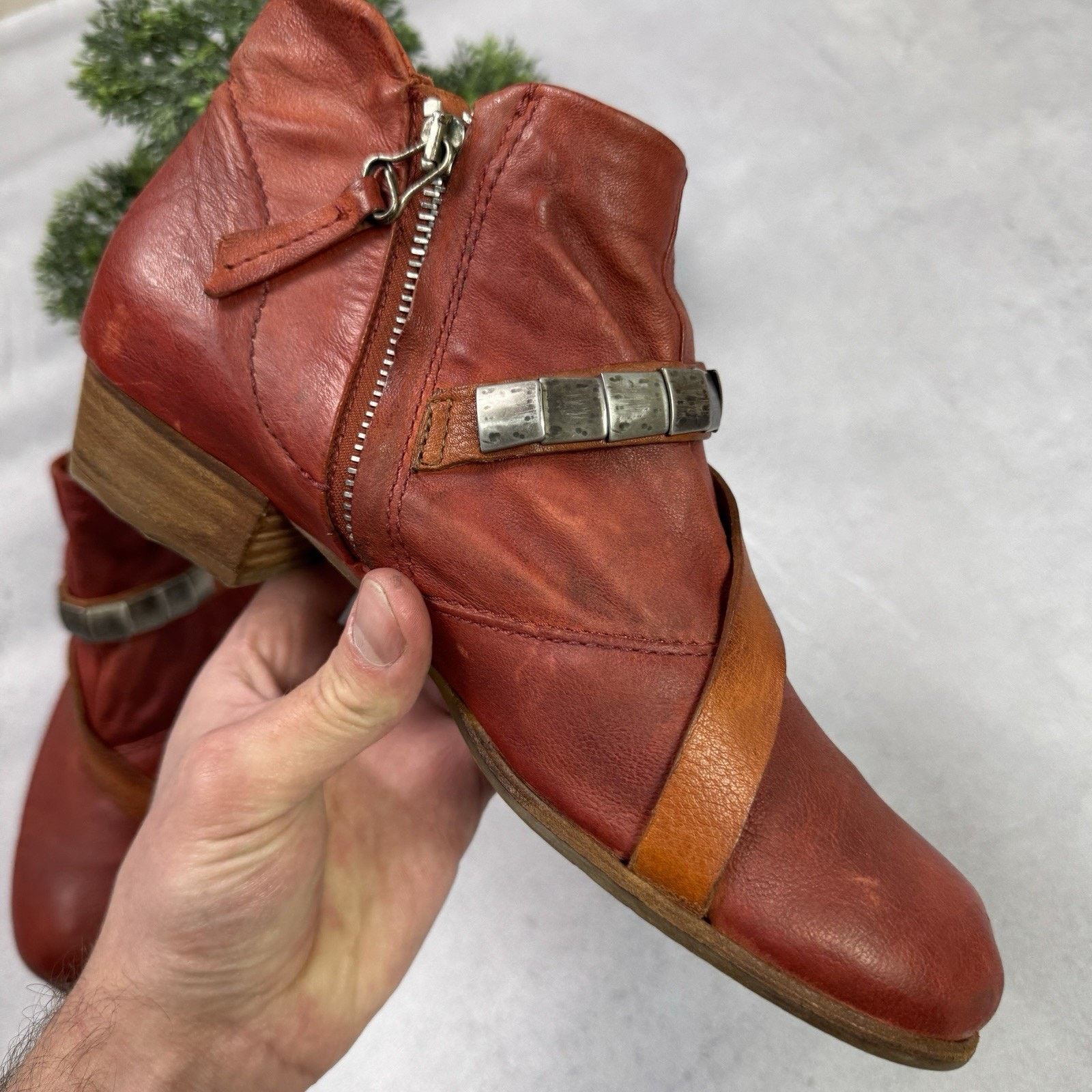 Vintage A.S.98 Airstep Booties Leather Vintage Handmade Rock Size US 10 / IT 40 - 16 Thumbnail
