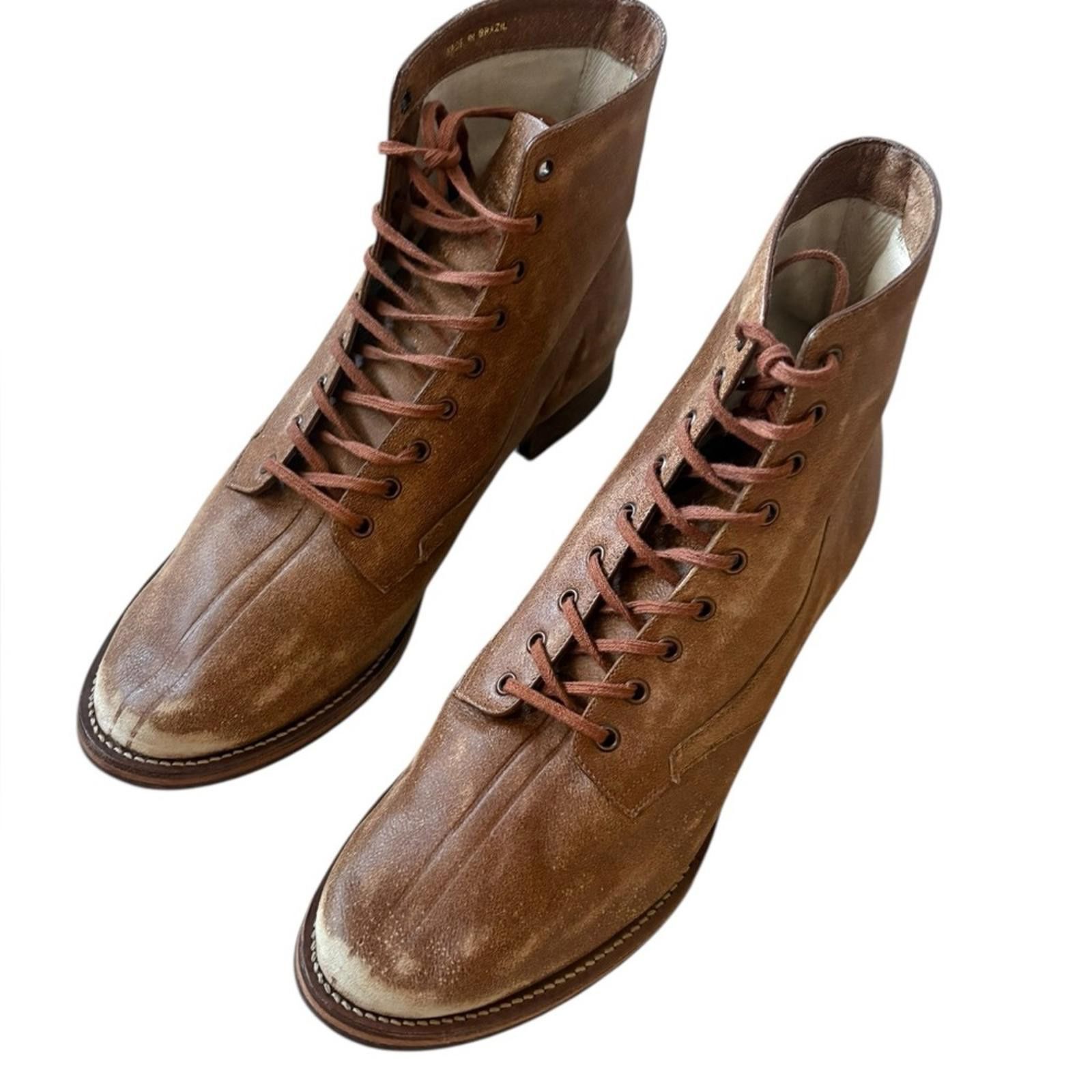 THE GREAT THE GREAT DISTRESSED LEATHER THE BOXCAR BOOT Size US 10 / IT 40 - 8 Thumbnail
