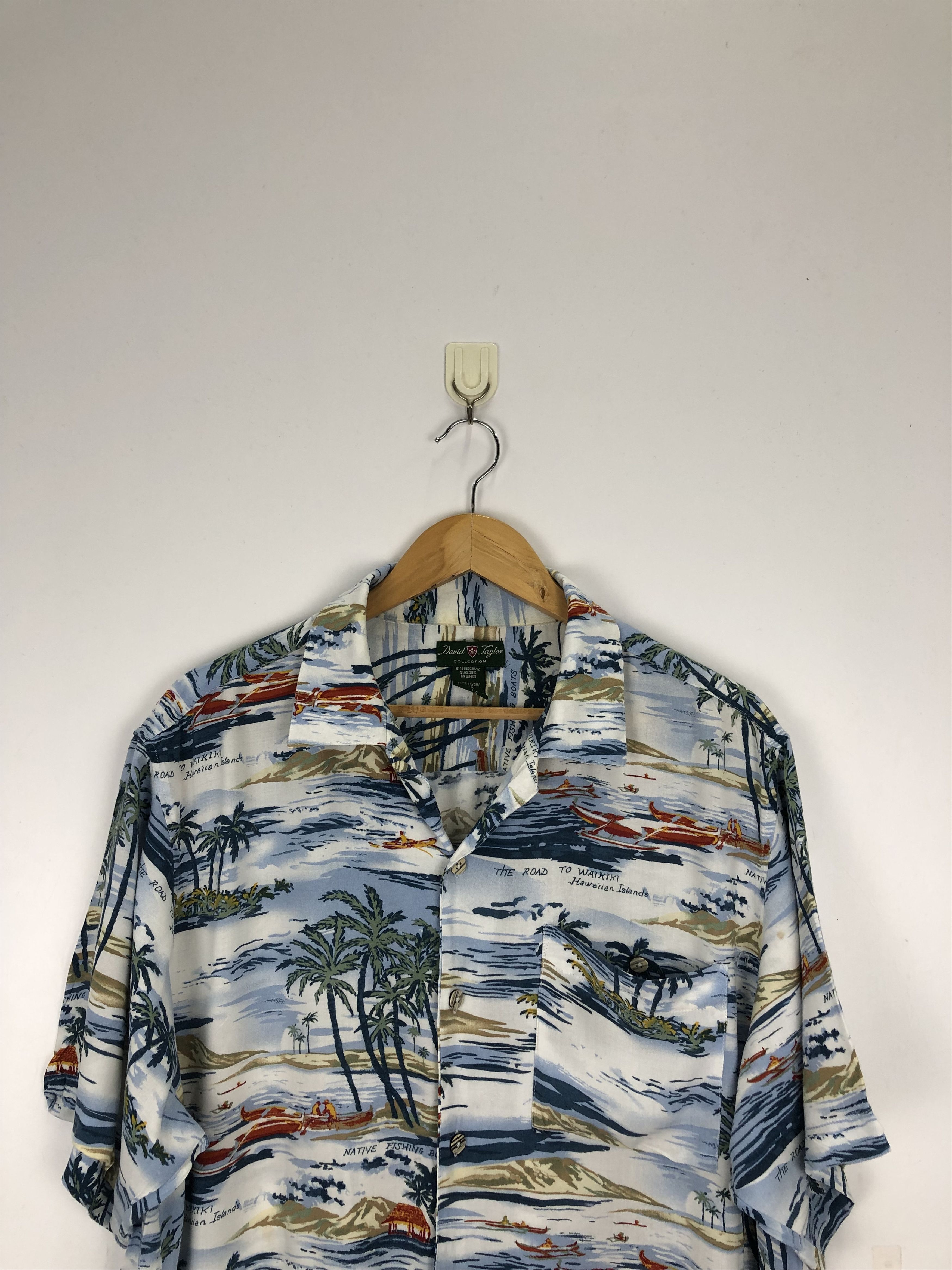 Vintage Vintage Hawaiian Sun Surf Motive Design TA0008 Size US L / EU 52-54 / 3 - 2 Thumbnail