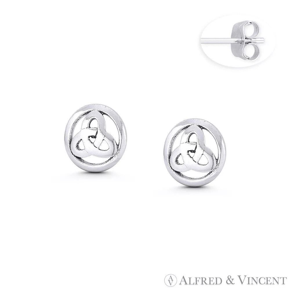 Other Trinity-Knot / Triquetra Celtic Charm 10mm Stud Earrings Size ONE SIZE - 1 Preview
