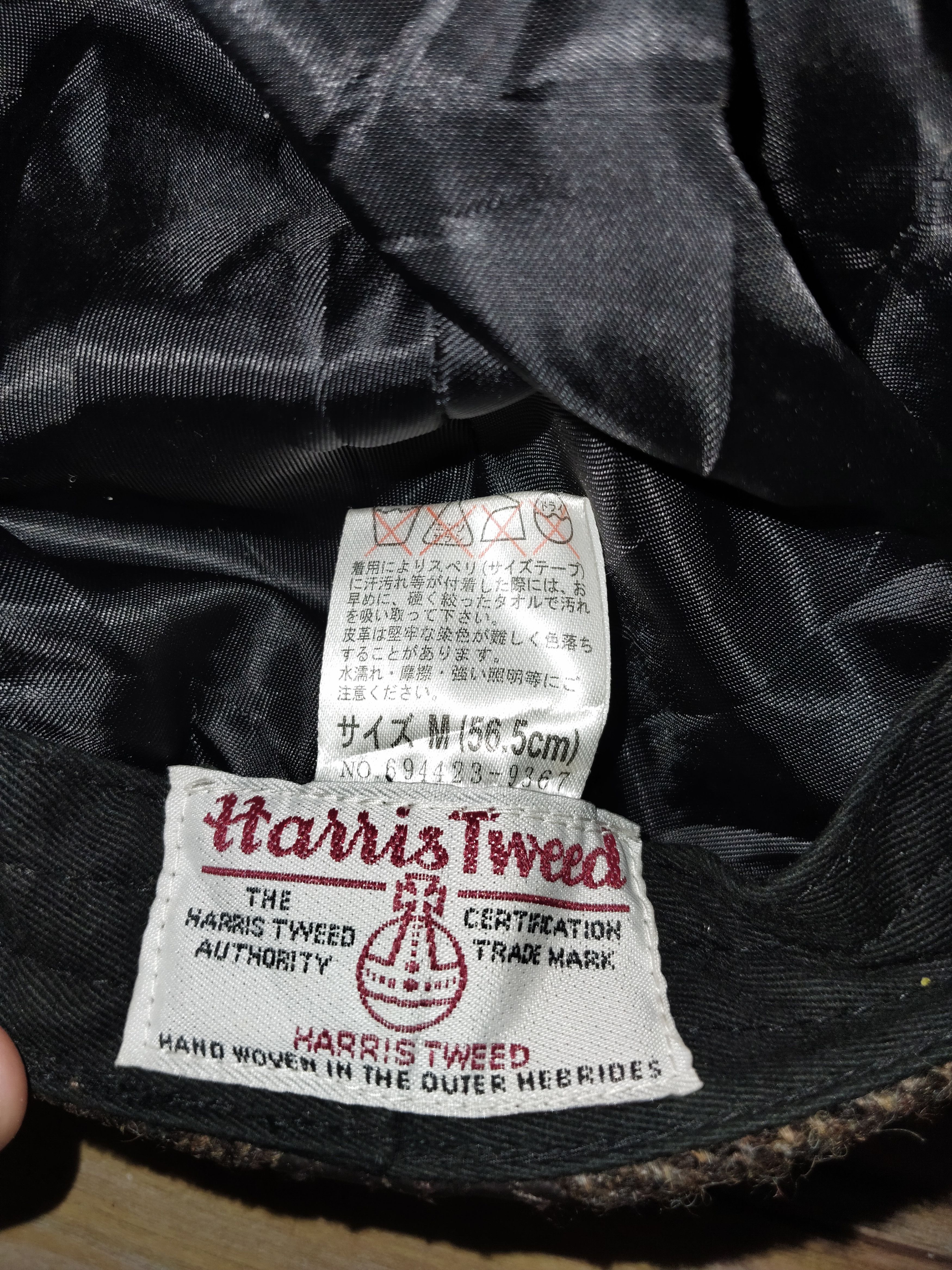 Harris Tweed HARRIS TWEED Leather Wool Flat Cap Size ONE SIZE - 7 Thumbnail