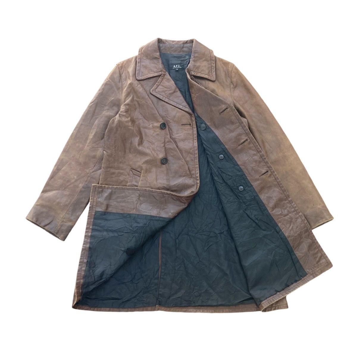 A.P.C. A.P.C LEATHER LONG JACKET Size US S / EU 44-46 / 1 - 2 Thumbnail