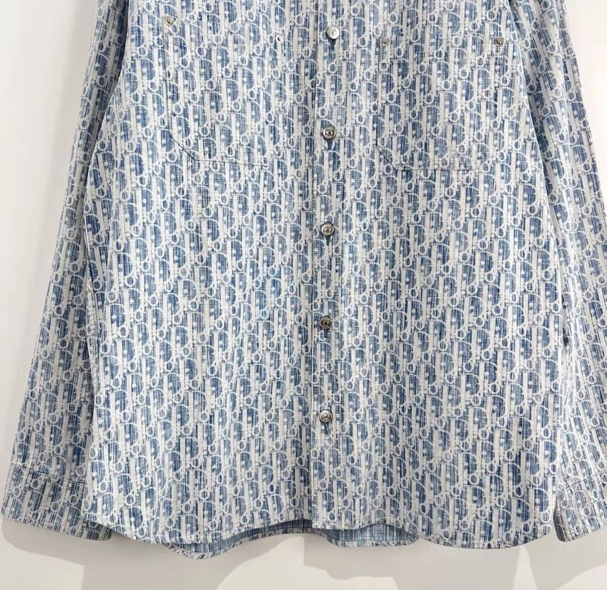 Dior Dior Vintage Monogram Denim Shirt J42 Size US XS / EU 42 / 0 - 3 Thumbnail