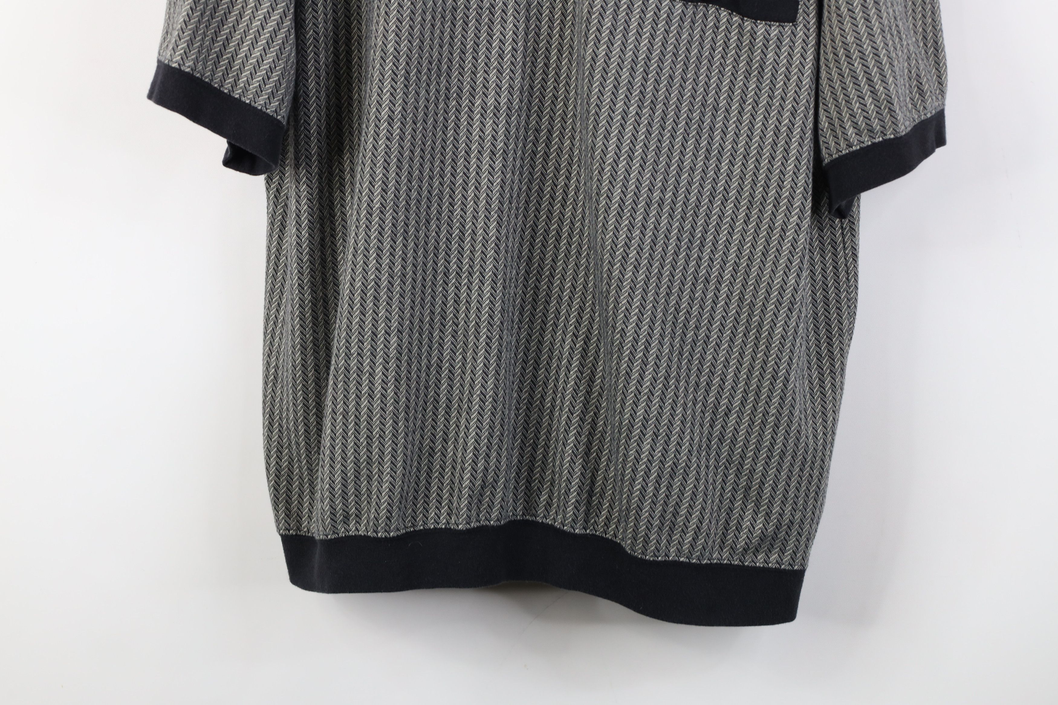 Vintage Vintage 90s Streetwear Knit Pullover Polo Shirt Mafia Mob Size US XL / EU 56 / 4 - 3 Thumbnail