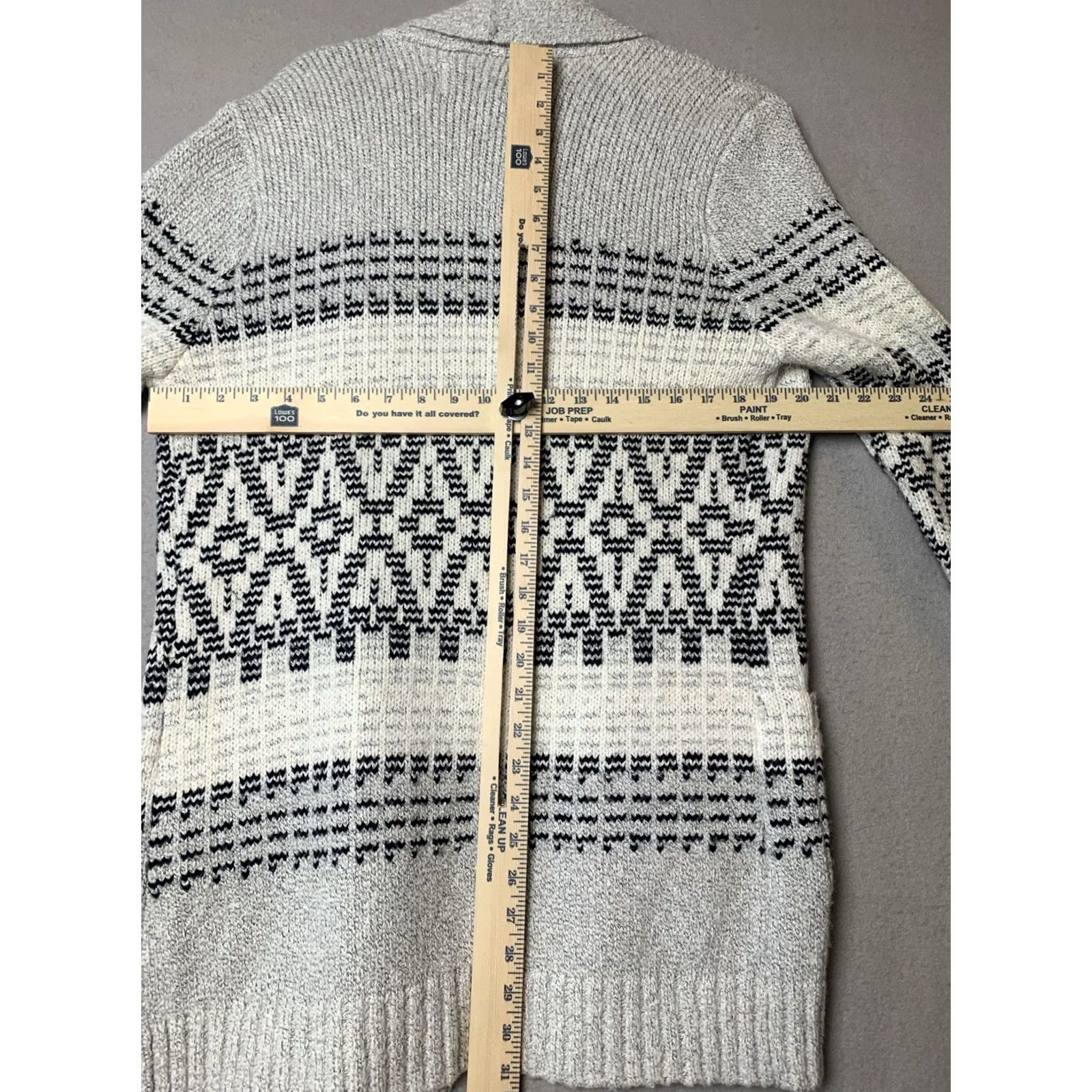 Vintage Cupcakes & Cashmere Sweater Woman M Gray Open Front Shawl Cardigan Size M / US 6-8 / IT 42-44 - 5 Thumbnail