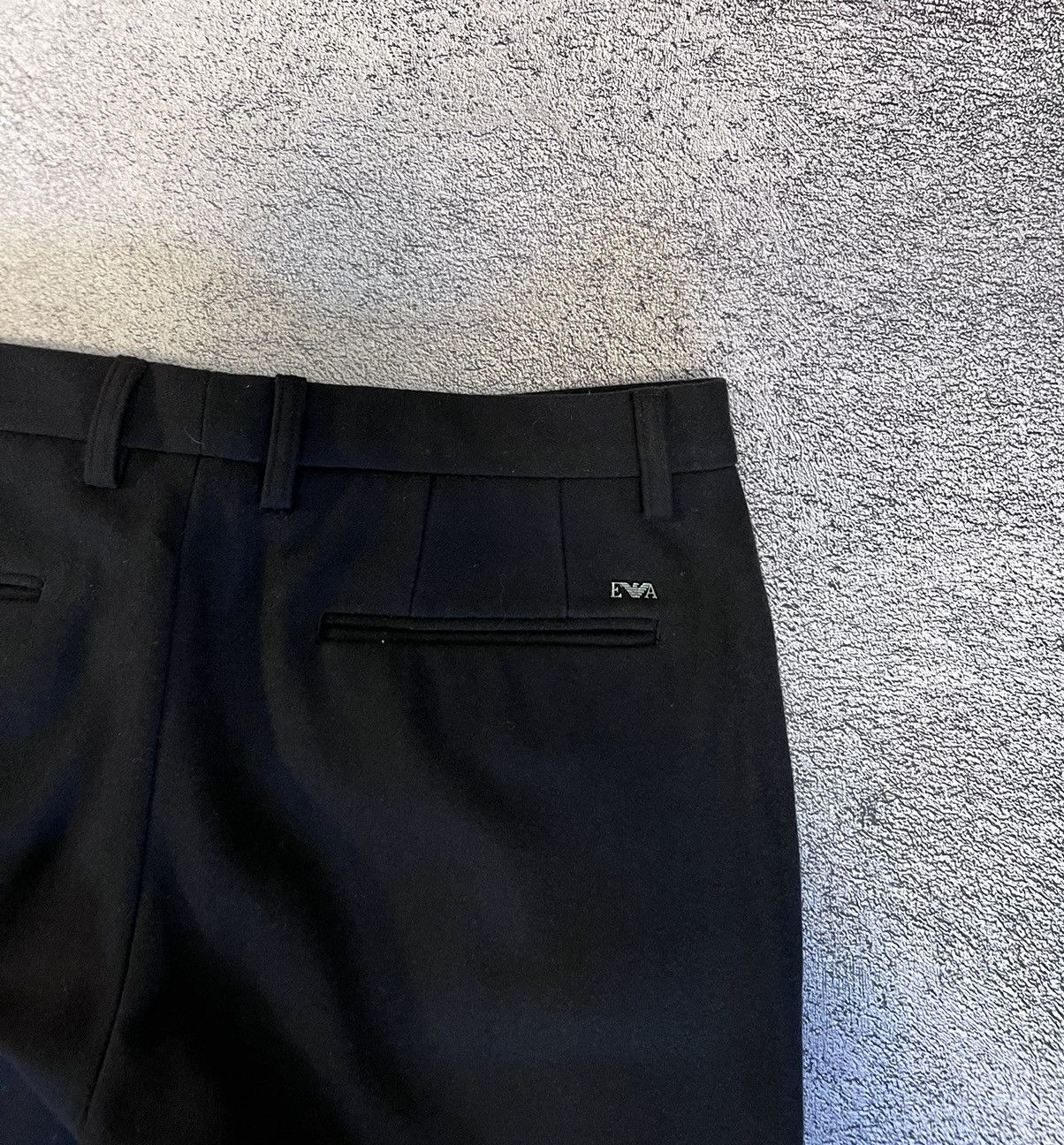 Emporio Armani Emporio Armani Mens Pants Trousers Lana Wool Black Size 50 Size US 33 - 6 Thumbnail