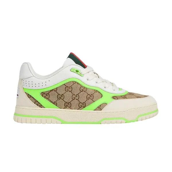 Gucci Re-Web panelled monogram sneakers green Size US 11 / IT 41 - 1 Preview