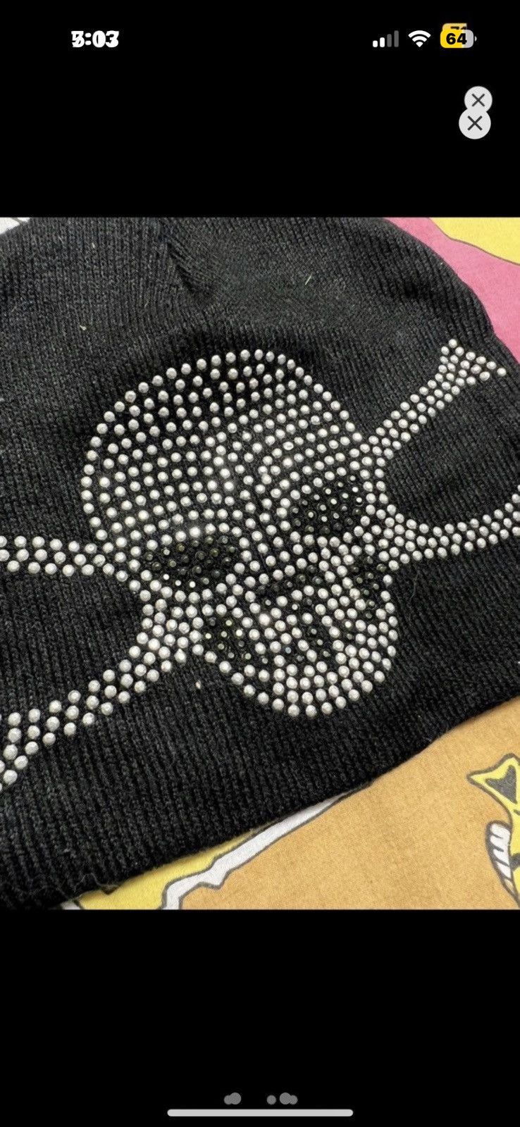 Vintage ***FINAL DROP***RARE 00s BEDZZALED SKULL CROSSBONES BEANIE Size ONE SIZE - 2 Thumbnail