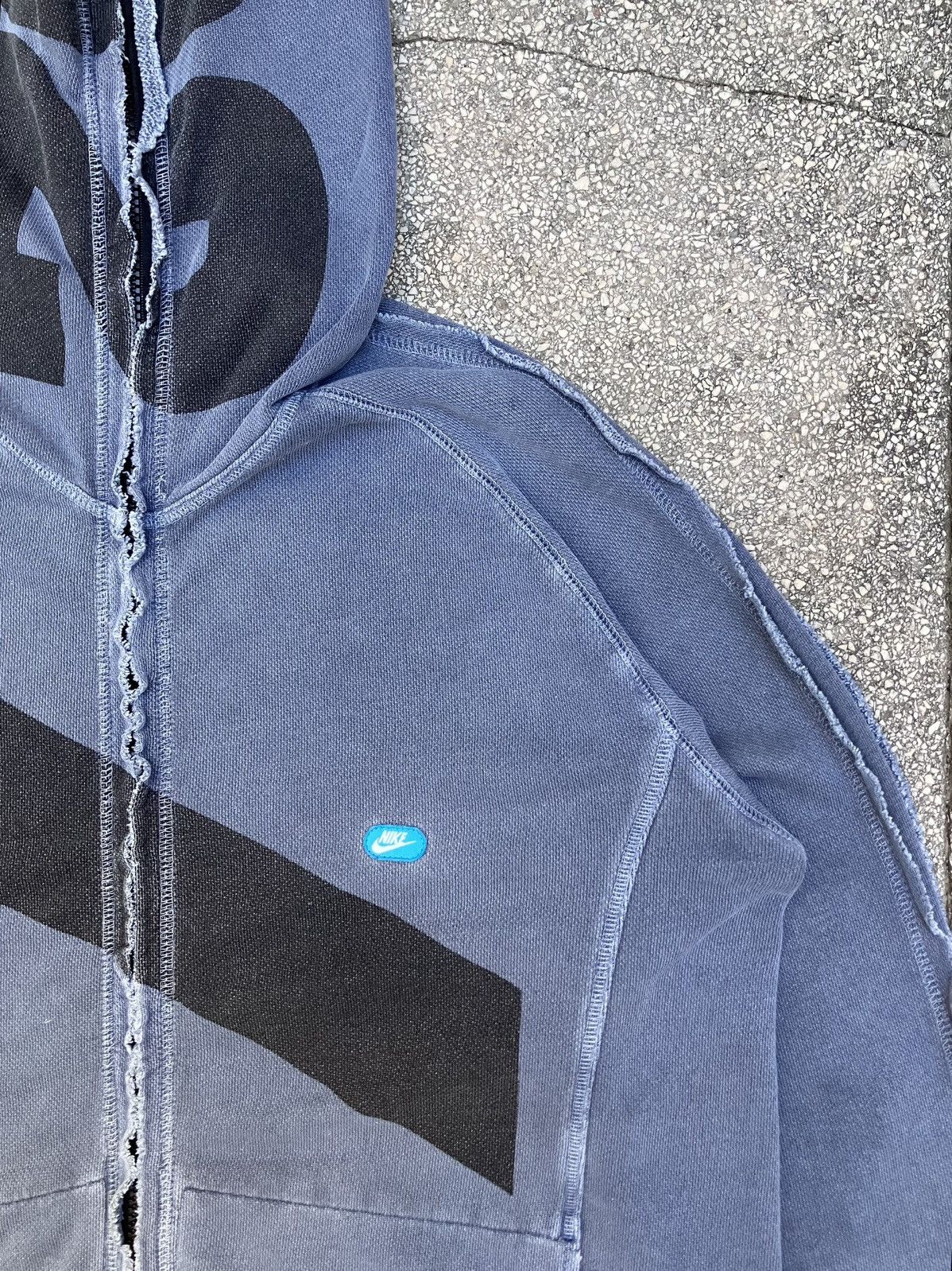 Nike Vintage 2000s Rare Nike Distressed Ninja Hoodie ACG Spackman Size US L / EU 52-54 / 3 - 2 Thumbnail