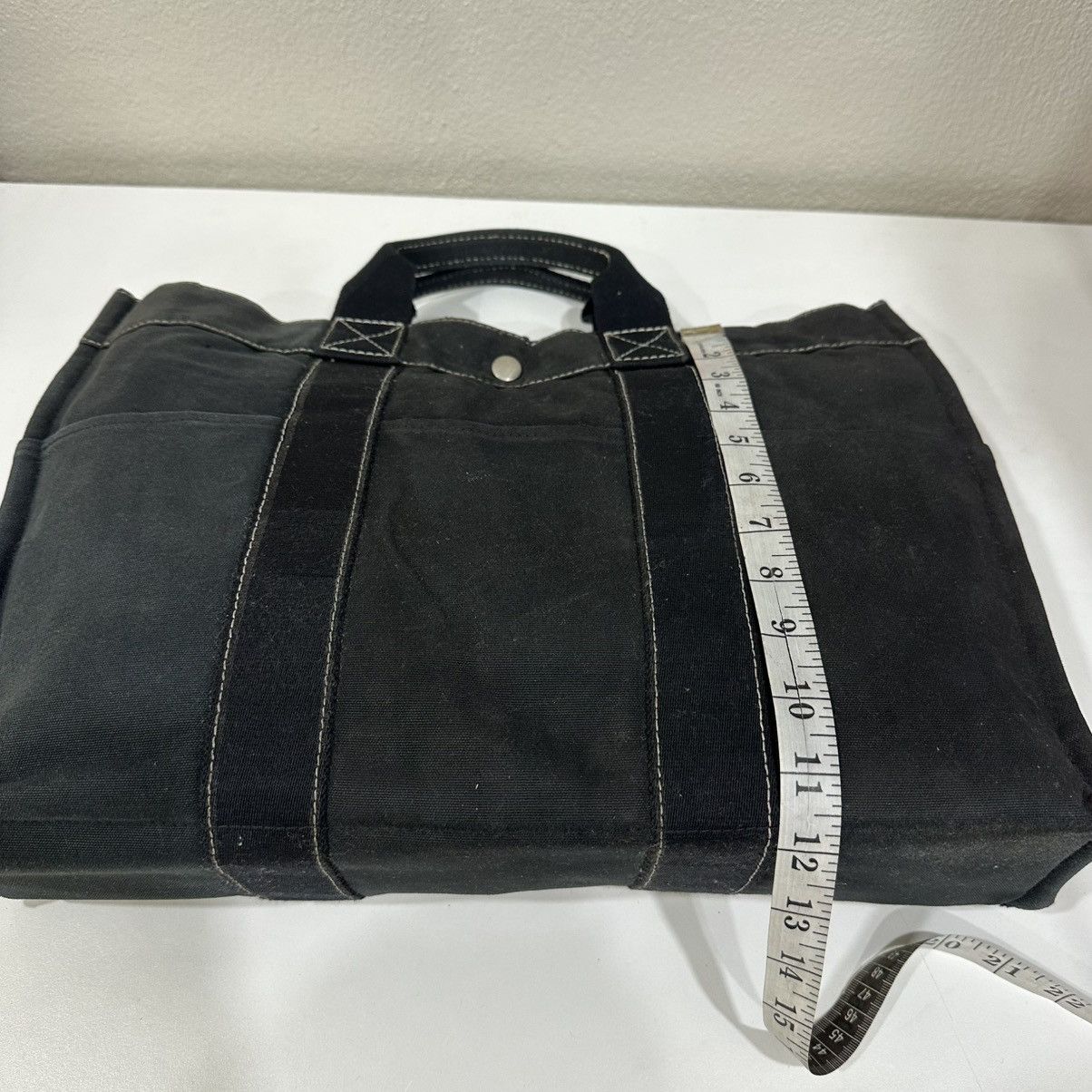 Hermes ‼️LASTDROP‼️HERMES FOURRE TOUT MM TWO TONE CANVAS TOTE BAG Size ONE SIZE - 7 Thumbnail
