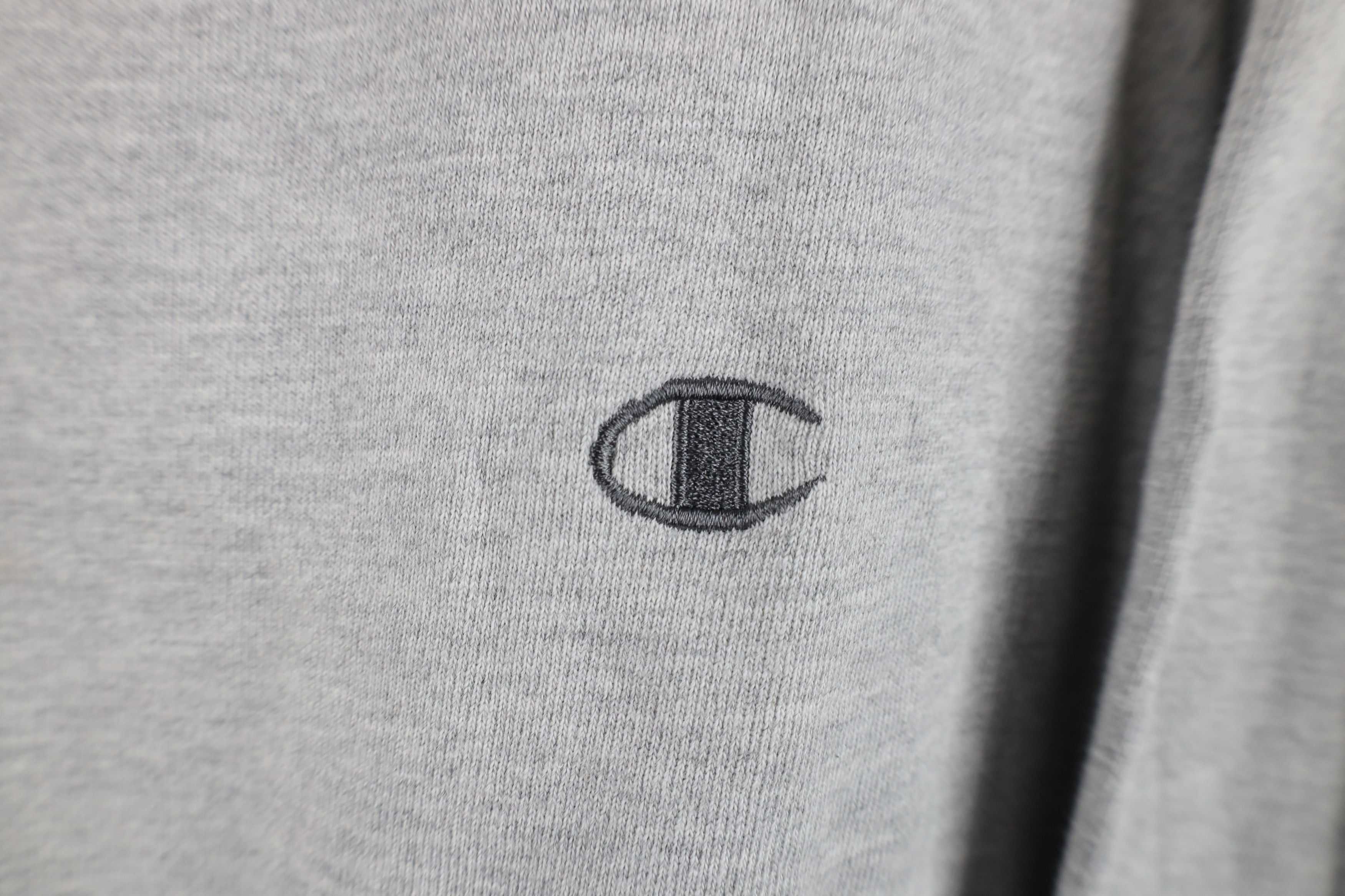 Champion Vintage 90s Champion Logo Crewneck Sweatshirt Heather Gray Size US XL / EU 56 / 4 - 4 Thumbnail