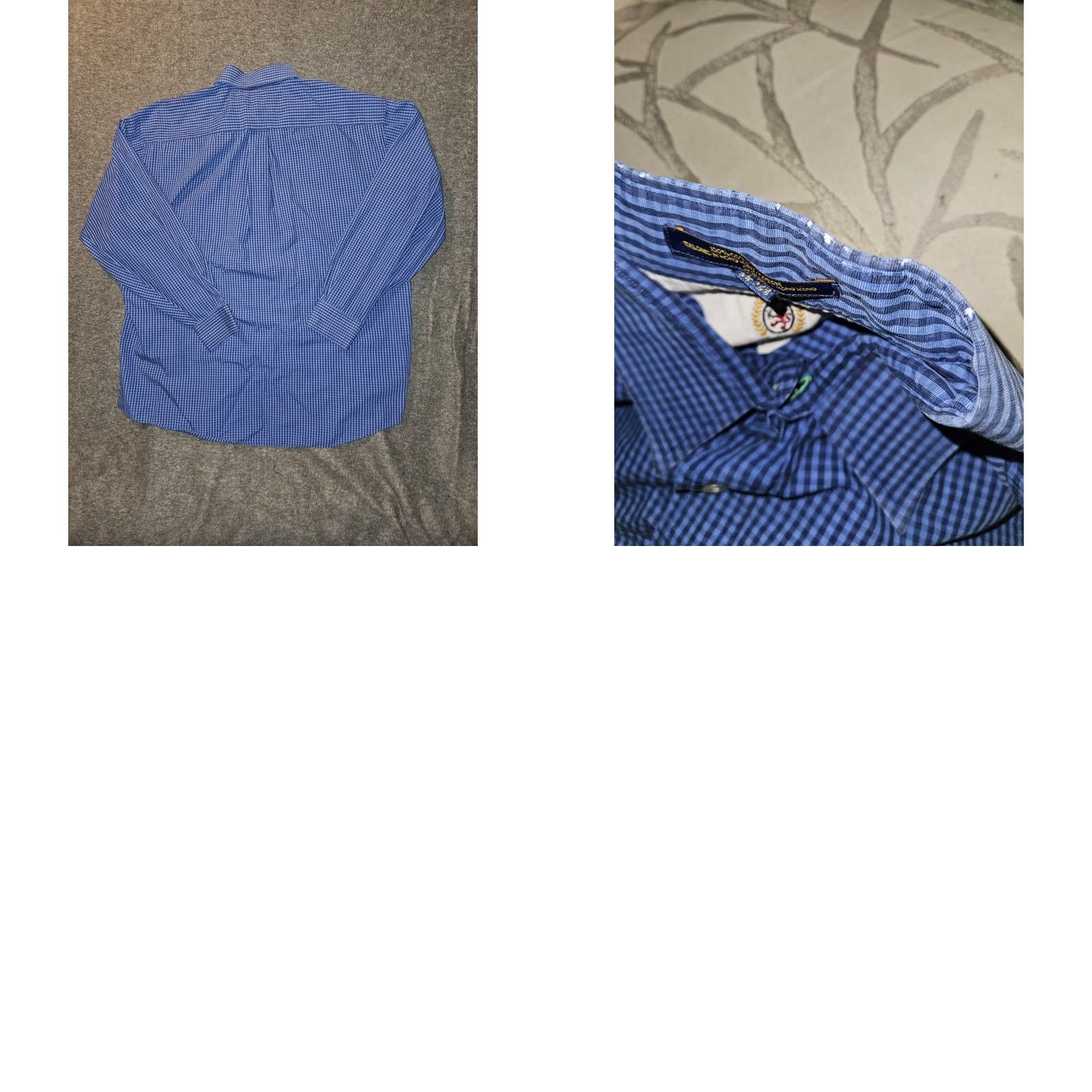 Tommy Hilfiger VINTAGE Tommy Hilfiger Button-Up Shirt Men's 16.5 34-35 Blue Check Long Sleeve Size US XL / EU 56 / 4 - 8 Thumbnail