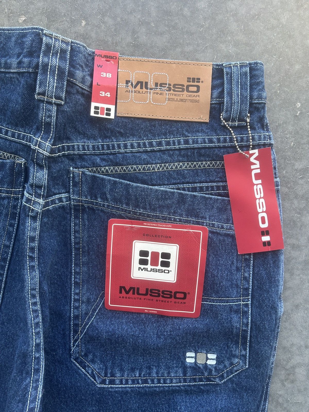 JNCO × Vintage BNWT Vintage Y2K Musso Baggy Carpenter Jeans 38x34 Size US 38 / EU 54 - 4 Thumbnail