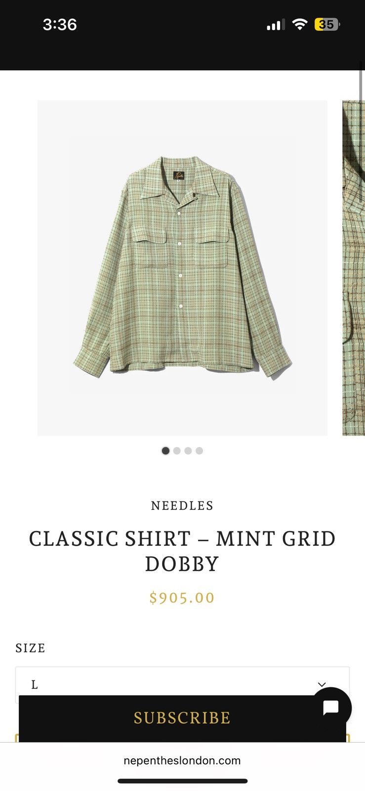 Needles NEEDLES ‘CLASSIC SHIRT’ - WOOL LEOPARD PRINT Size US L / EU 52-54 / 3 - 7 Thumbnail
