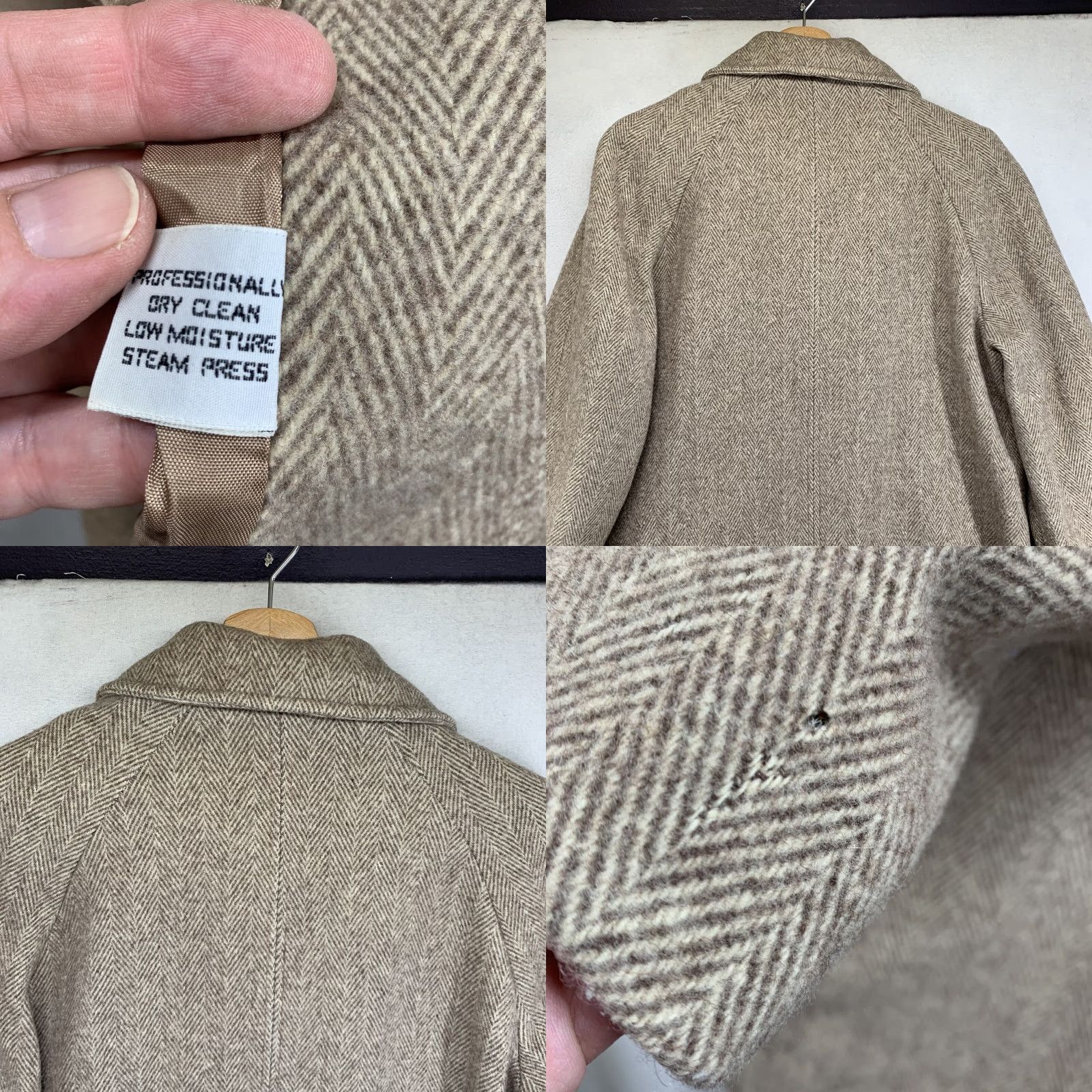Vintage VINTAGE Herman Kay Coat Woman Pea Coat Wool Beige 80% wool 20% Nylon 43x32 Size M / US 6-8 / IT 42-44 - 9 Thumbnail