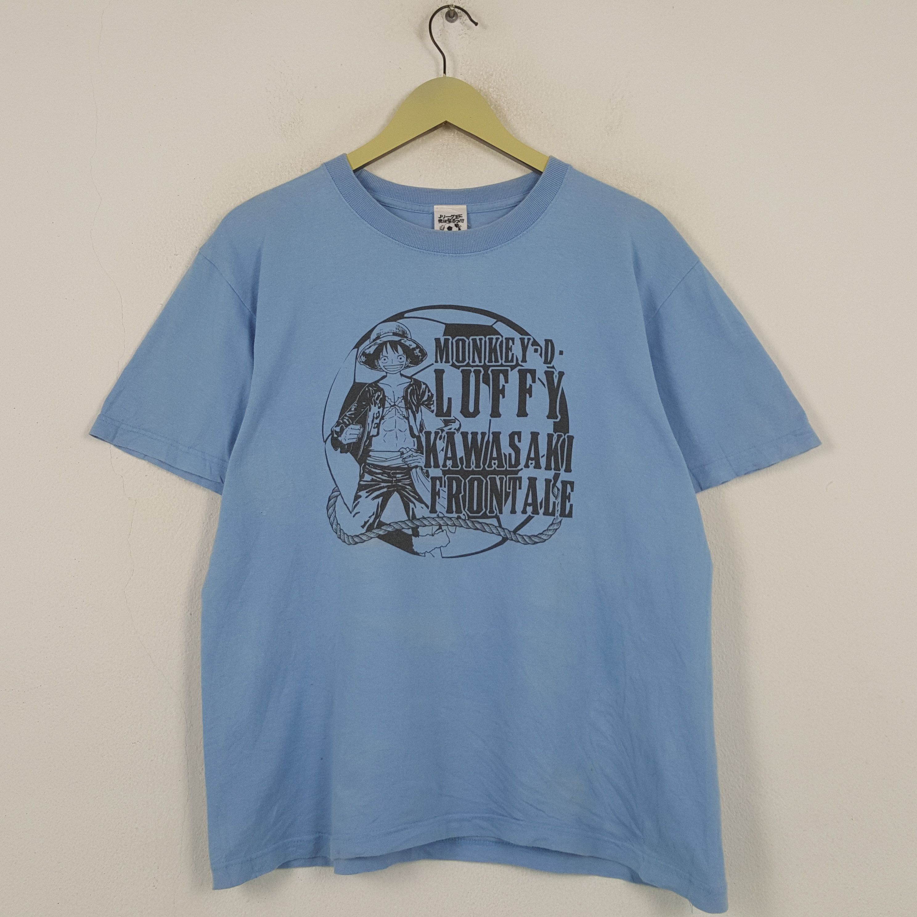 Anime 1992 J.LEAGUE MONKEY - D - LUFFY T-shirt Size US L / EU 52-54 / 3 - 1 Thumbnail