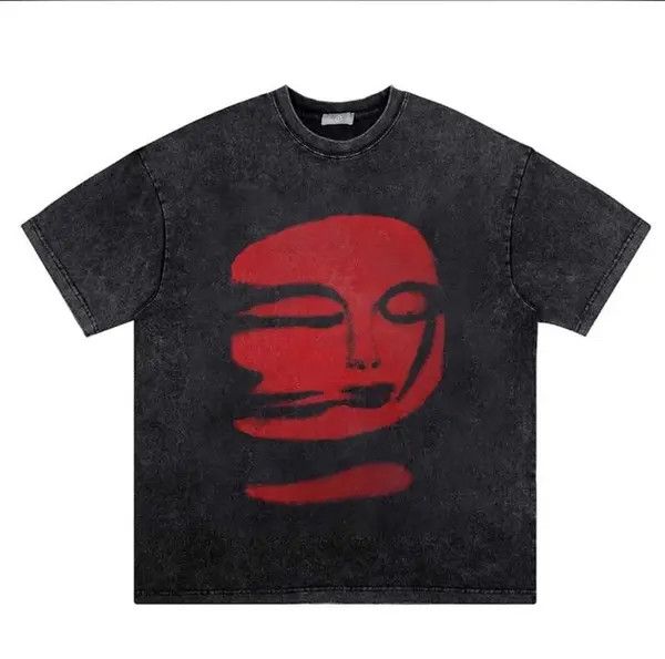 Japanese Brand Kanako x Hoshi Red Phantoms Printed Oversized T Shirt Size US L / EU 52-54 / 3 - 1 Thumbnail