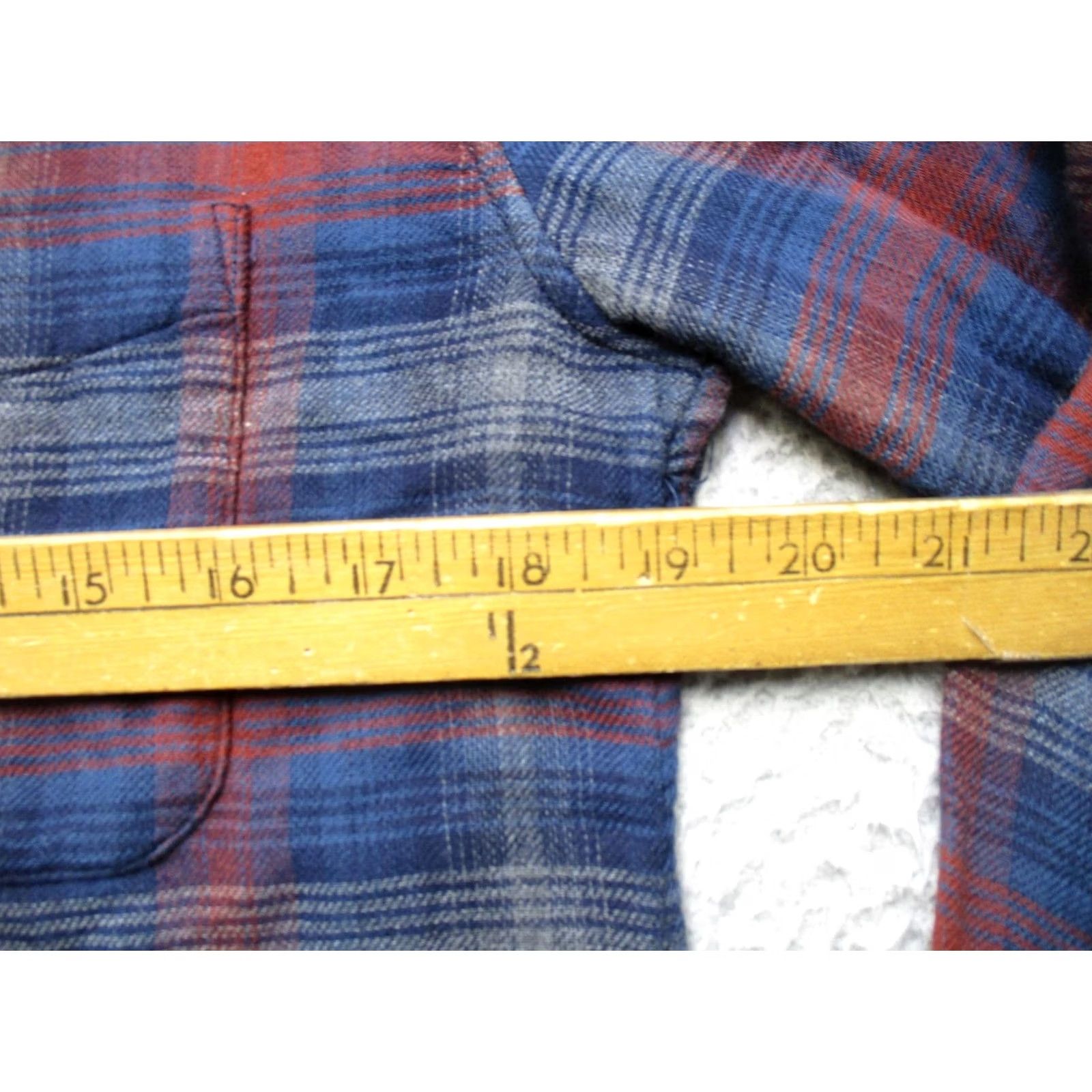 Faherty Faherty Shirt Mens XS Blue Plaid Reversible Flannel Button Front Organic Cotton Size US XS / EU 42 / 0 - 7 Thumbnail