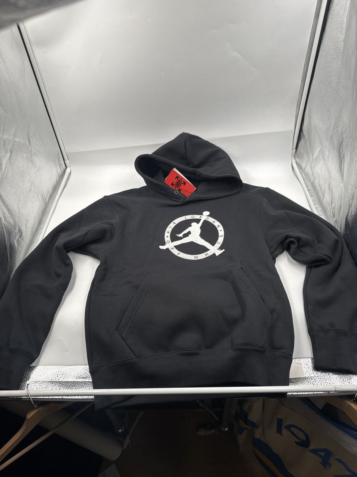 ★OFF-WHITE x NIKE★ AIR Jordan Hoodie FW21 BLACK / WHITE OFF-WHITE x Jordan Hoodie Black (FW21) Men's - FW21 - US
