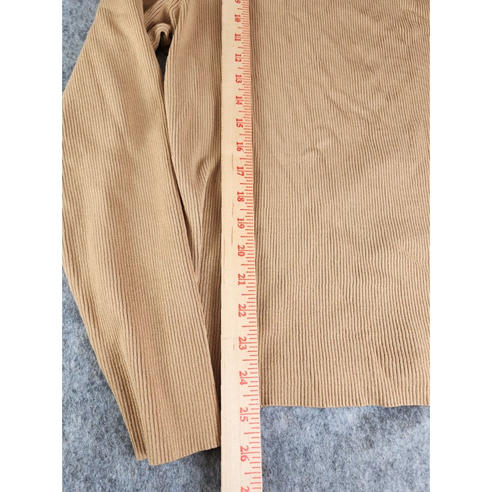 Vintage INC International Concepts Womens Sweater Pullover Round Neck Long Sleeve Size L Beige Yellow Size L / US 10 / IT 46 - 5 Thumbnail
