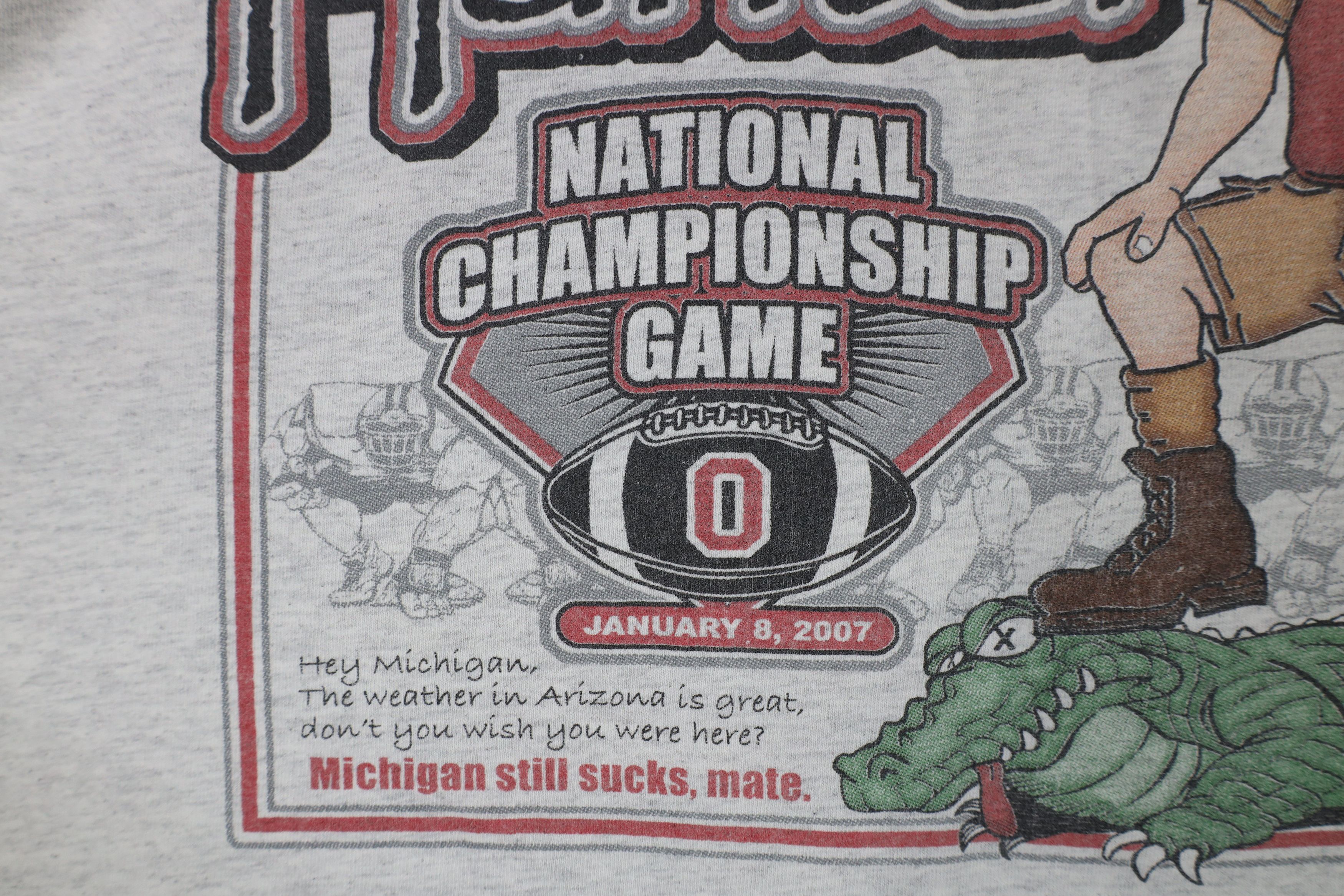 Vintage Vintage Y2K Championship Ohio State Football T-Shirt Gray Size US XL / EU 56 / 4 - 12 Thumbnail