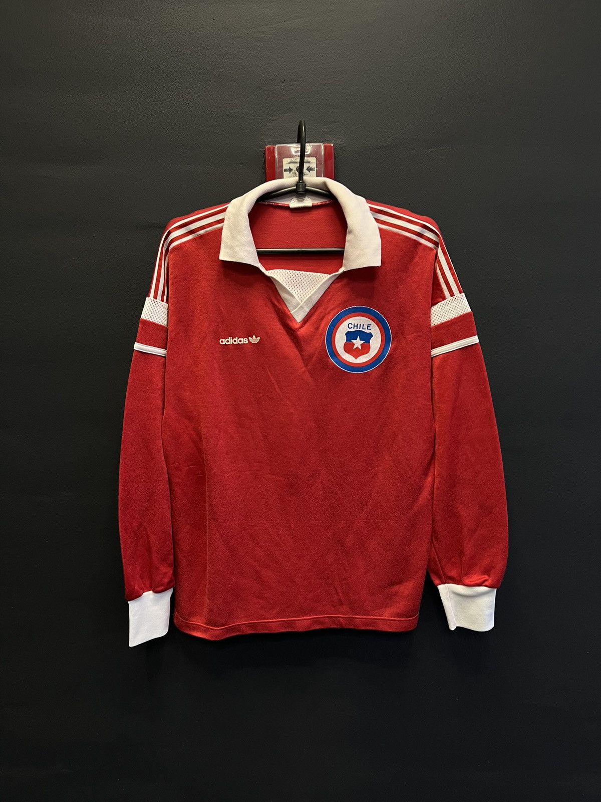 Pre-owned Adidas X Soccer Jersey Blokecore Adidas Chile 80's Football Archive Soccer Jersey In Red