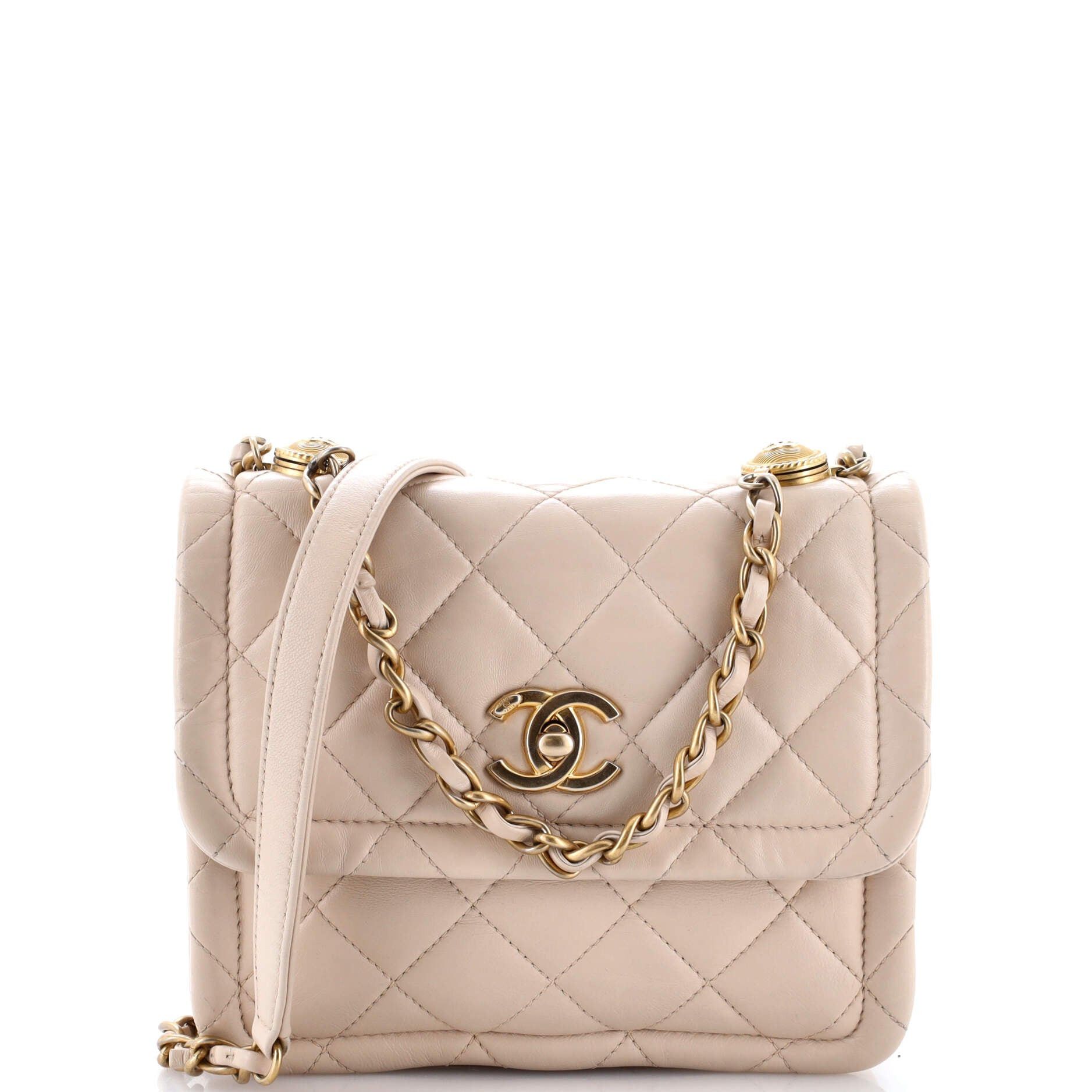 Chanel Button on Top Flap Bag Size ONE SIZE - 1 Thumbnail