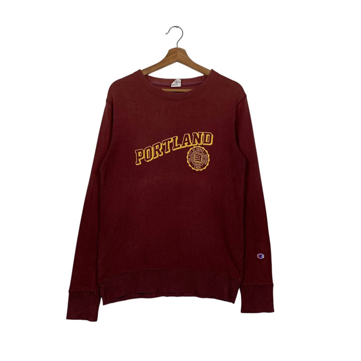 Champion CHAMPION PORTLAND Big Logo Crewneck Sweatshirt #1627-C73 Size US M / EU 48-50 / 2 - 1 Thumbnail