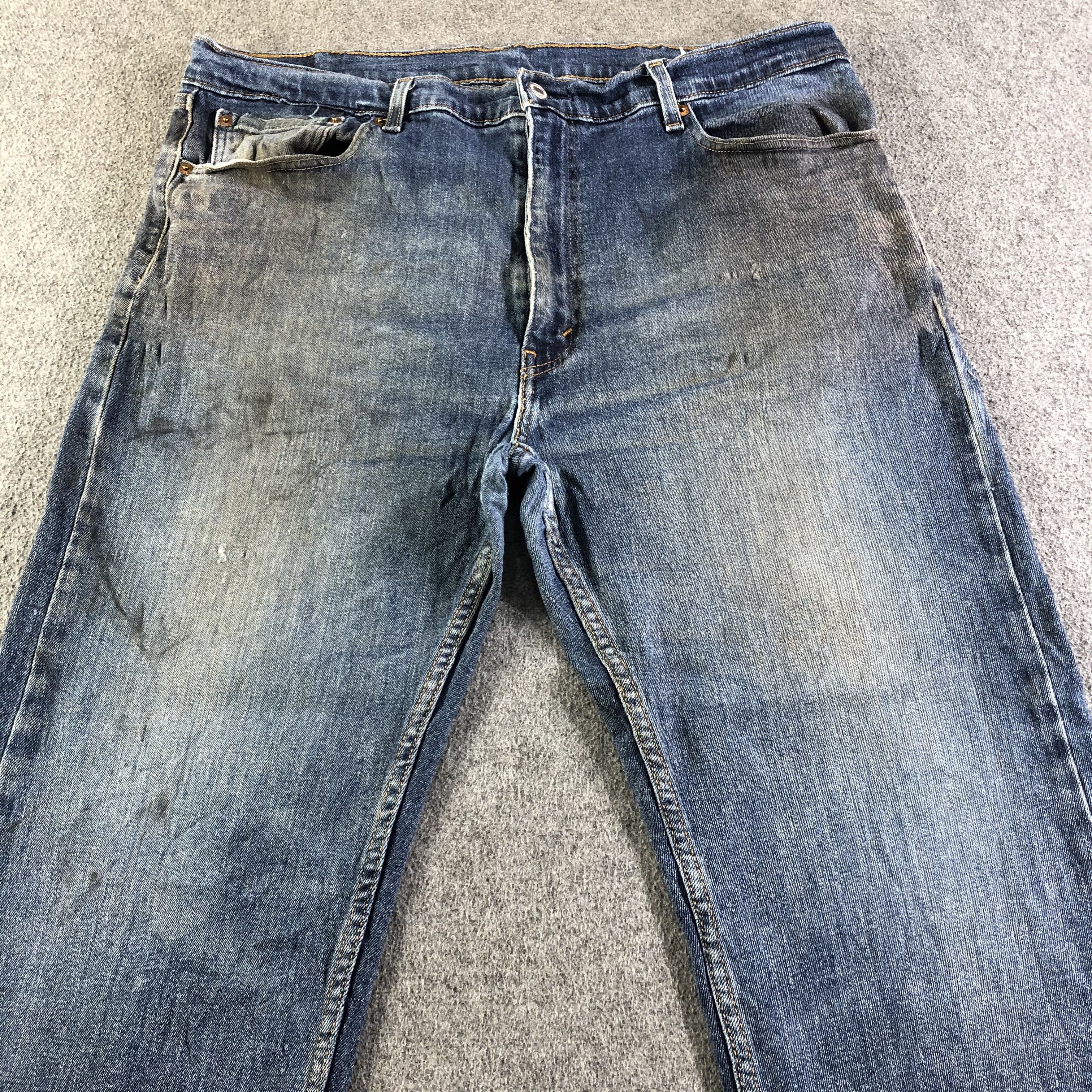 Levi's Vintage Blue Wash Levis 505 Jeans-J4442 Size US 39 - 3 Thumbnail