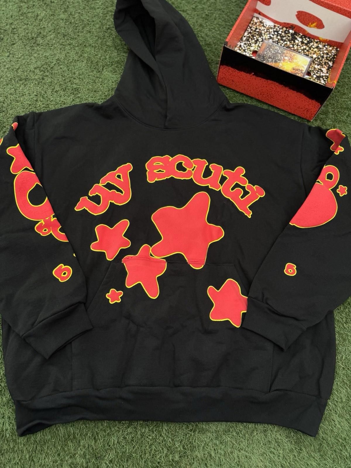 Sp5der Sp5der Worldwide Black Red Hoodie Size (XXL) (NEW) Box + CD Size US XXL / EU 58 / 5 - 5 Thumbnail