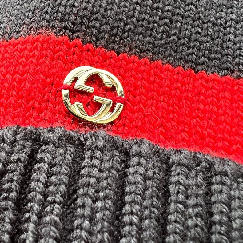 Gucci Gucci SizeM Logo knitted hat Size ONE SIZE - 3 Thumbnail