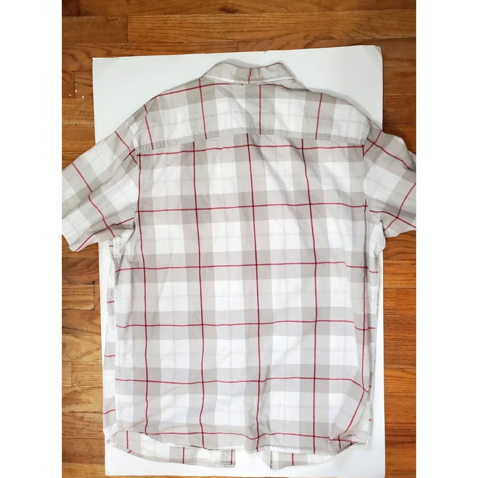 Vintage Columbia Shirt Men's XL Plaid Button-Up Short Sleeve Cotton Pocketed Outdoor Casual Button-Front Size US XL / EU 56 / 4 - 8 Thumbnail