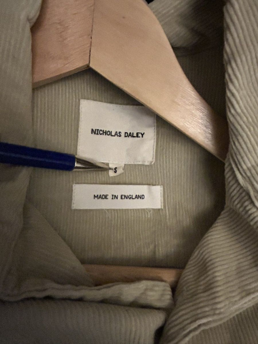 Nicholas Daley Classic Two-Pocket Shirt, beige corduroy Size US S / EU 44-46 / 1 - 4 Thumbnail